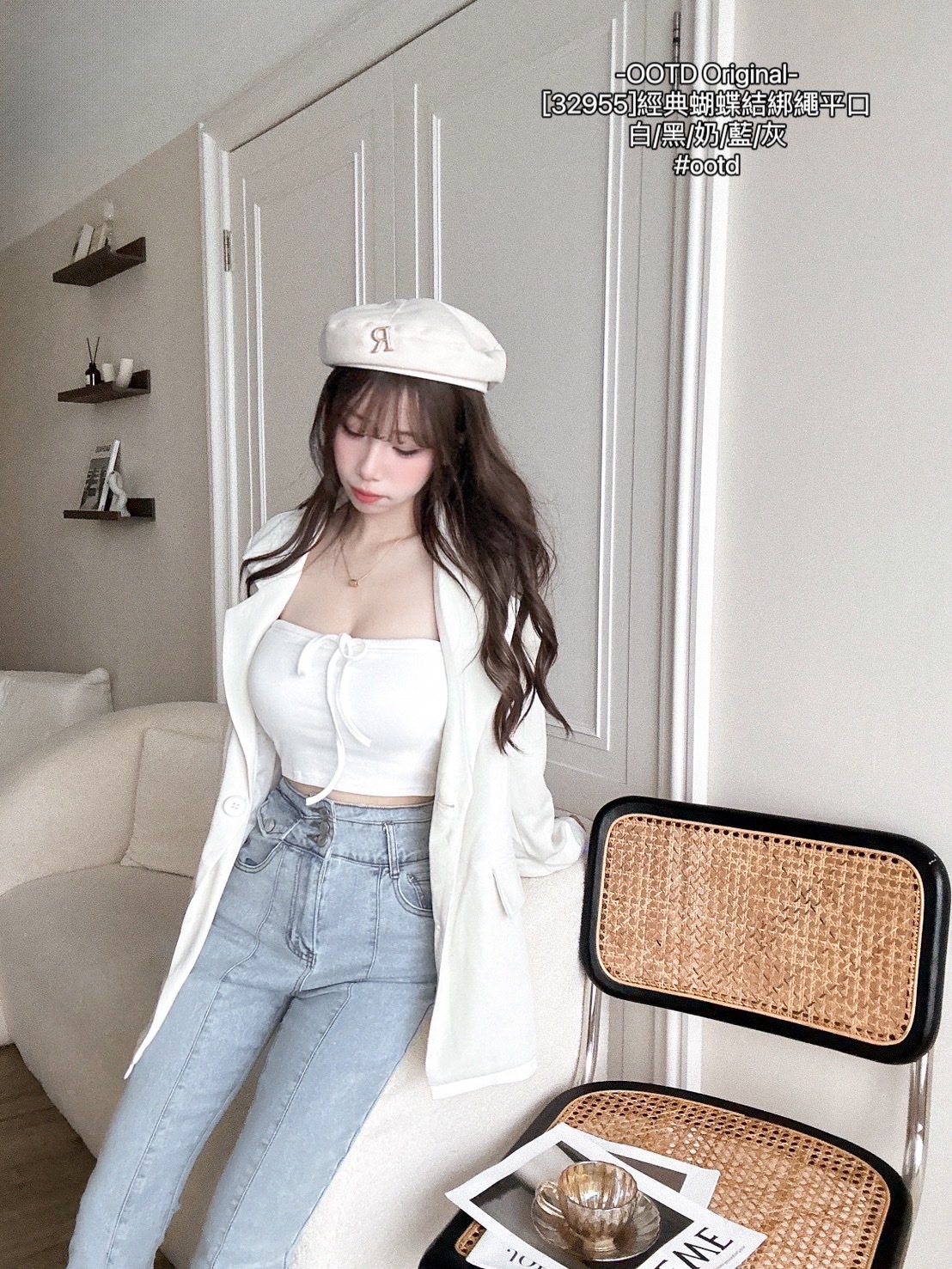 [32955]經典蝴蝶結綁繩平口 (2)