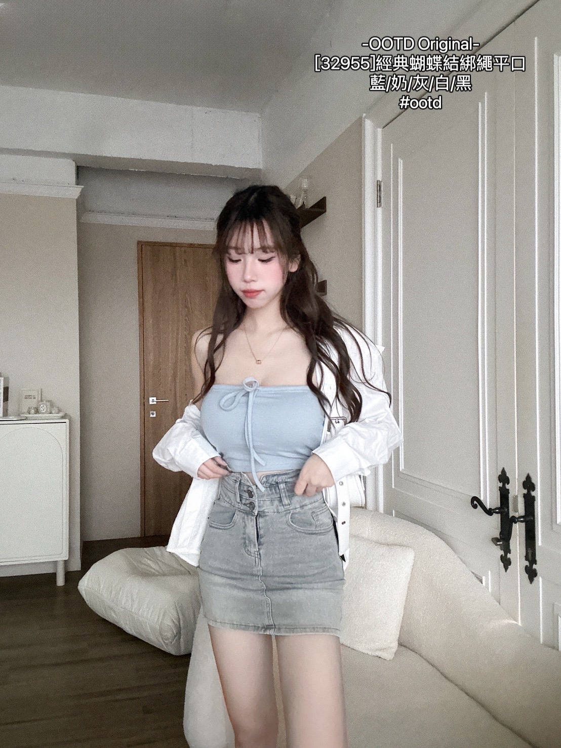 [32955]經典蝴蝶結綁繩平口 (7)