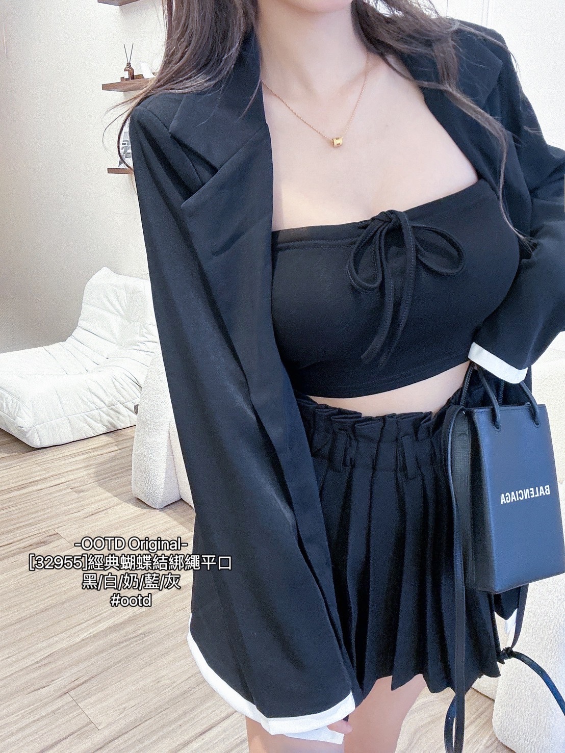 [32955]經典蝴蝶結綁繩平口 (9)