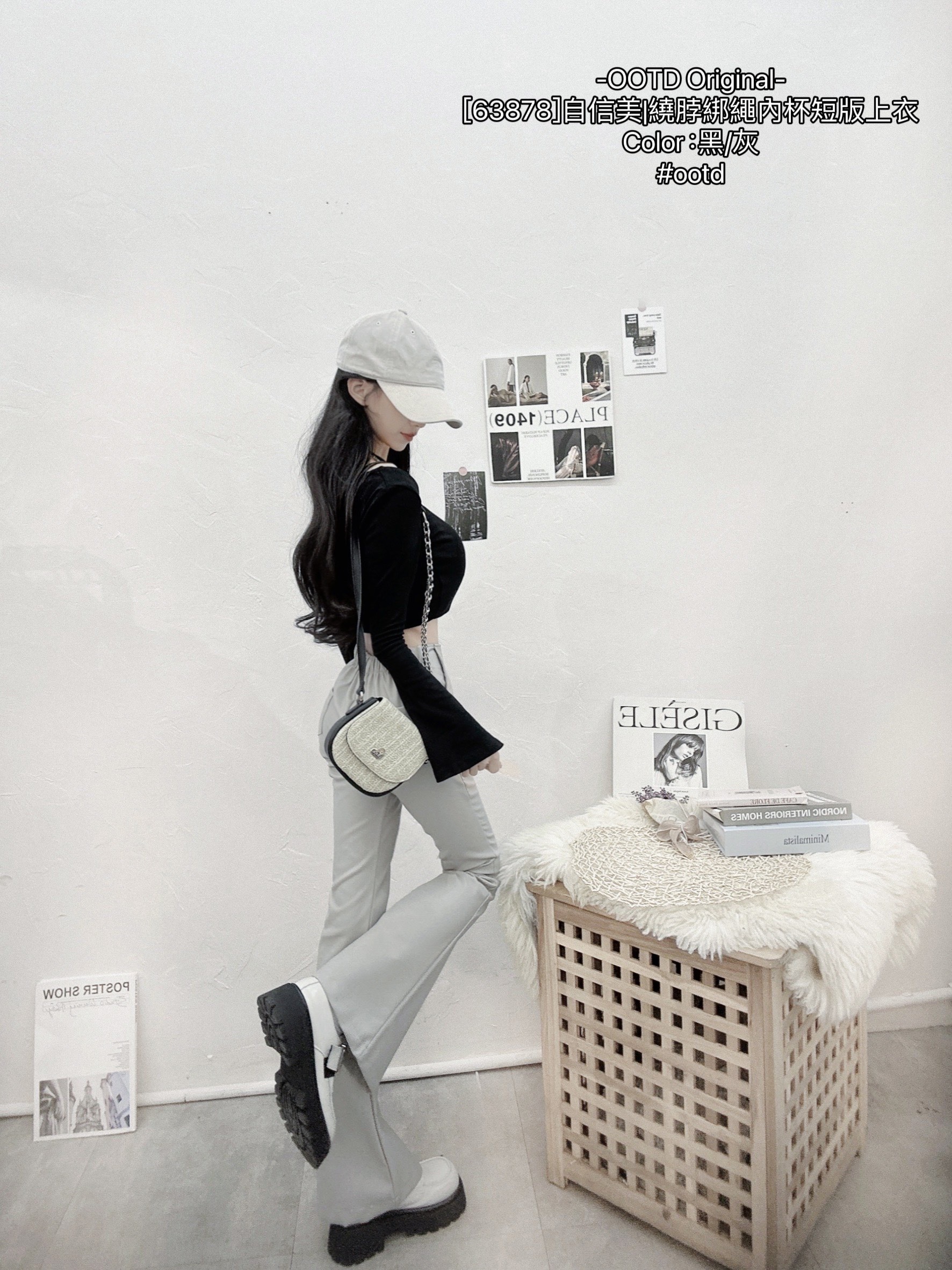 [63878]自信美繞脖綁繩內杯短版上衣 (7)