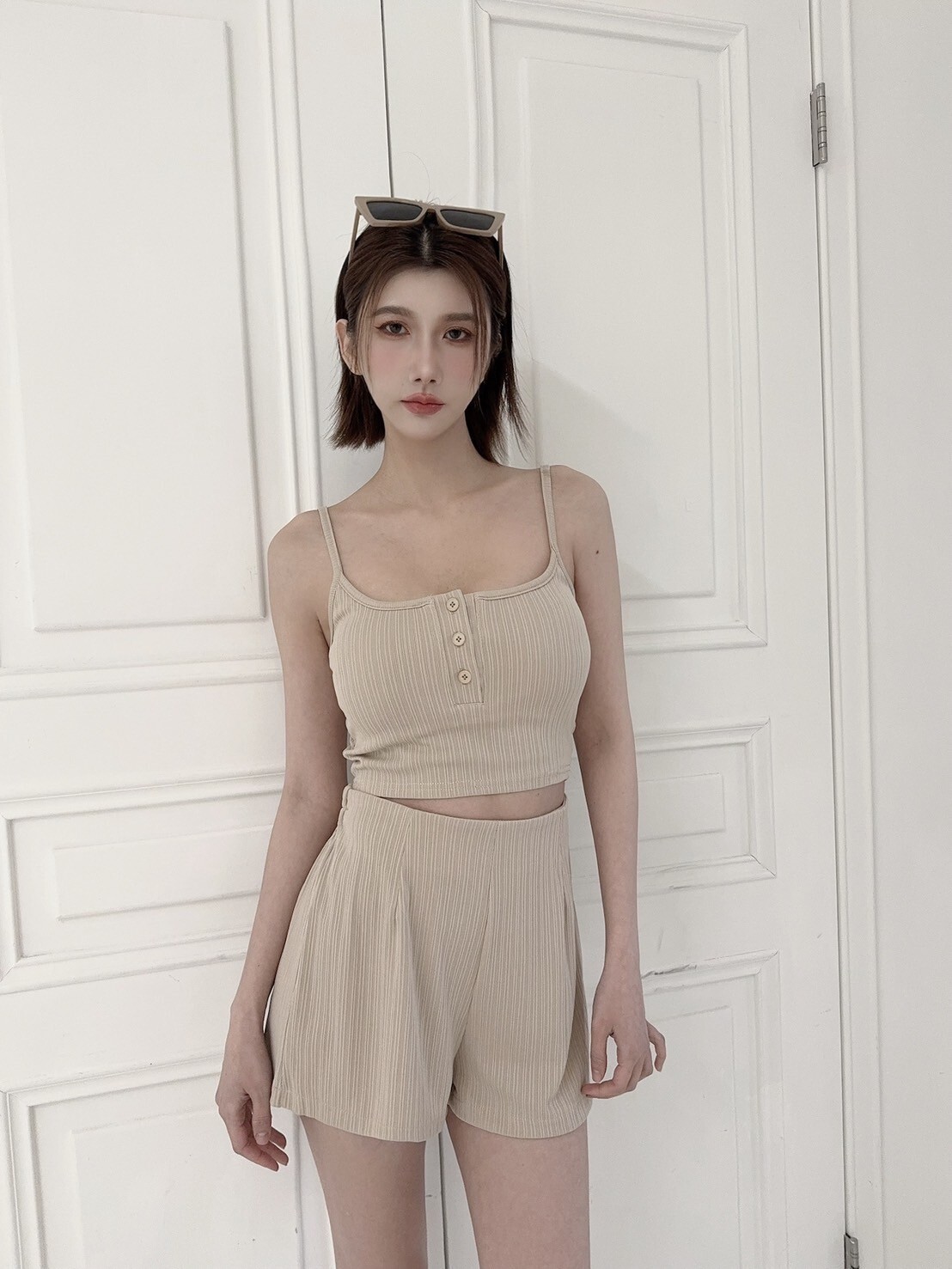 7177獨家涼感排扣背心SET (2)