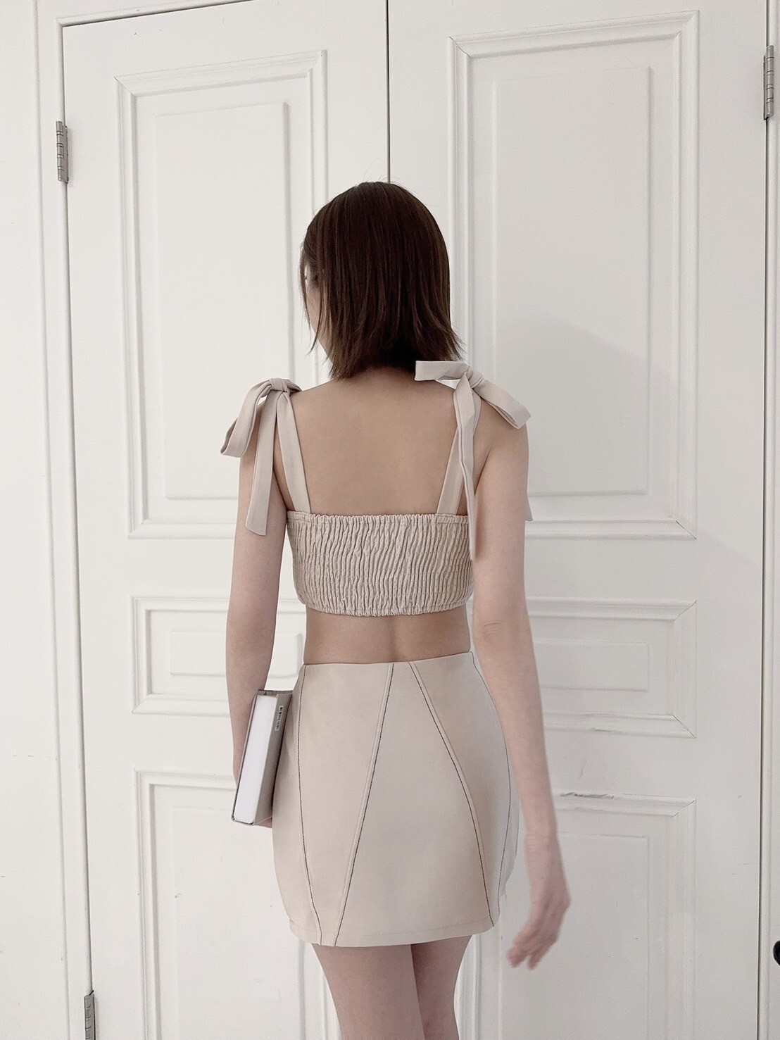 7239獨家反車線小V魚骨綁帶背心set (7)