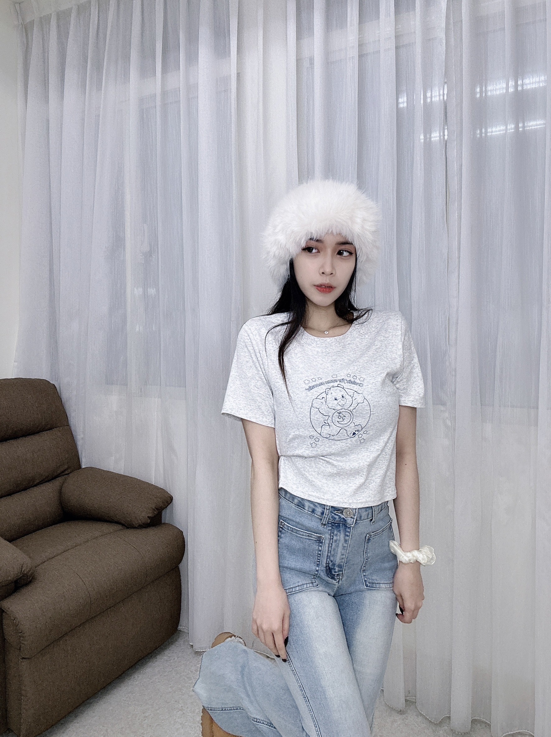 2180童趣感滿滿彩虹熊短款T (4)