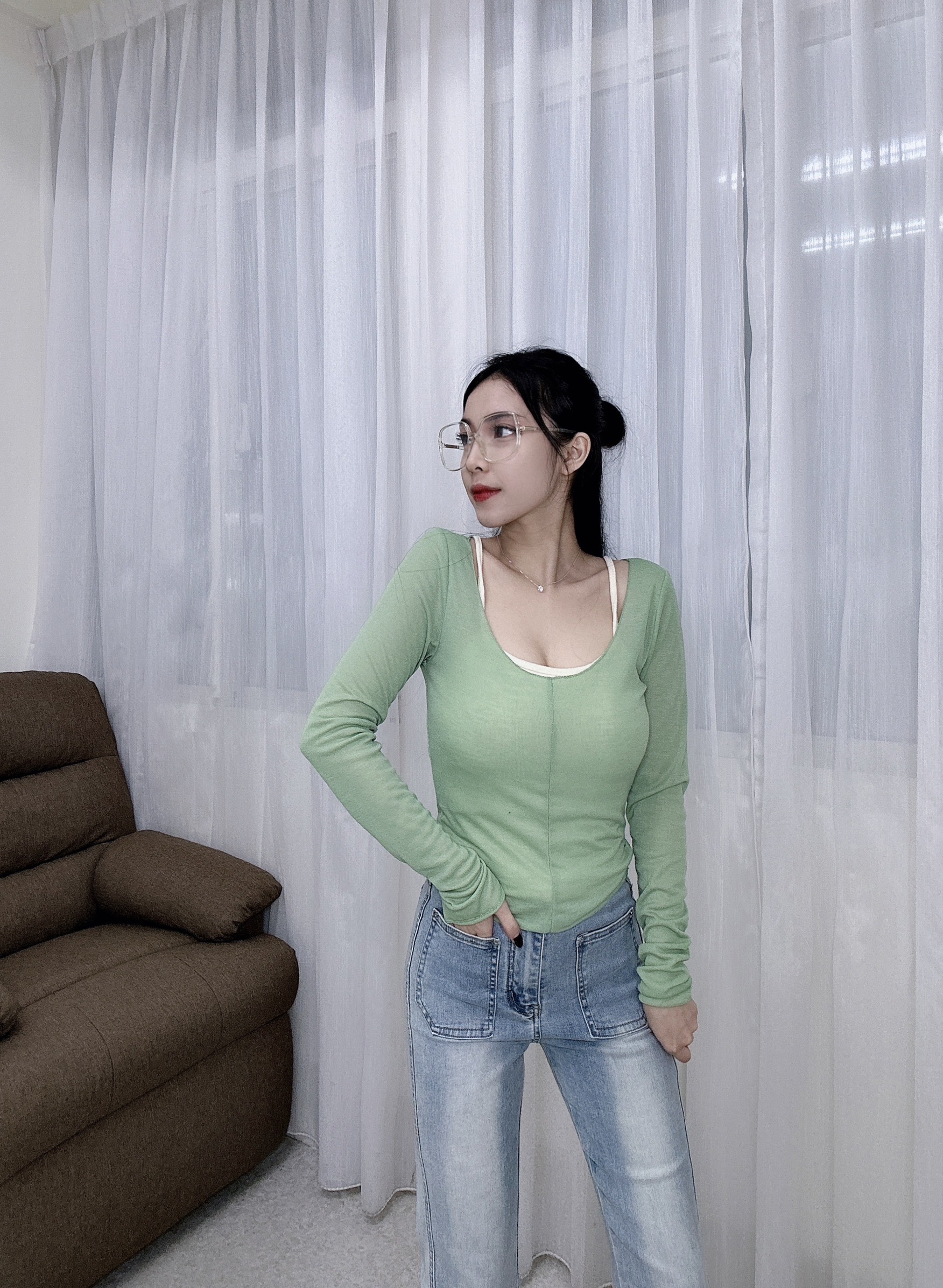 8628吊帶背心+防曬衫套組 (3)