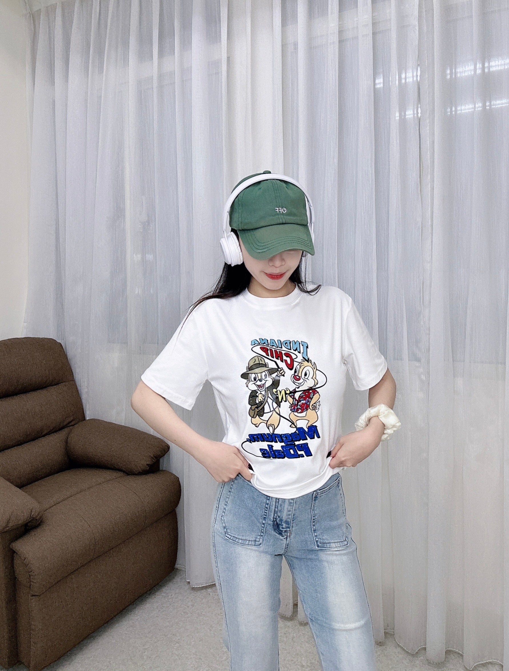 2020松鼠卡通印圖T純棉材質