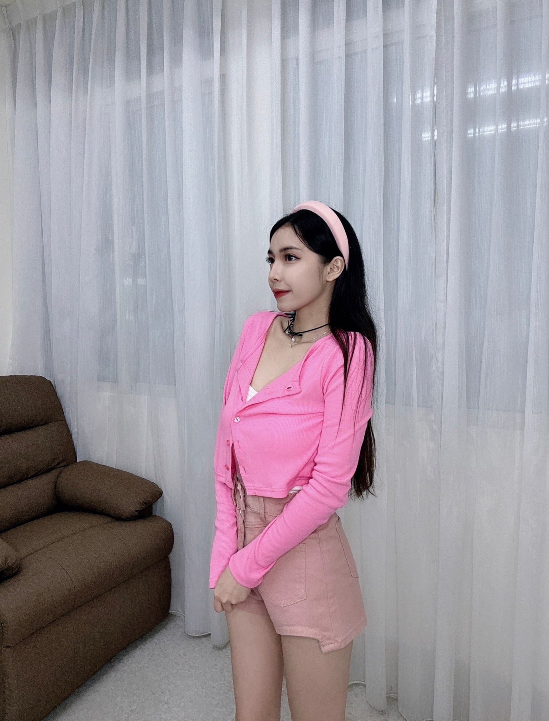 25019獨家自訂多色排扣短版罩衫 (15)