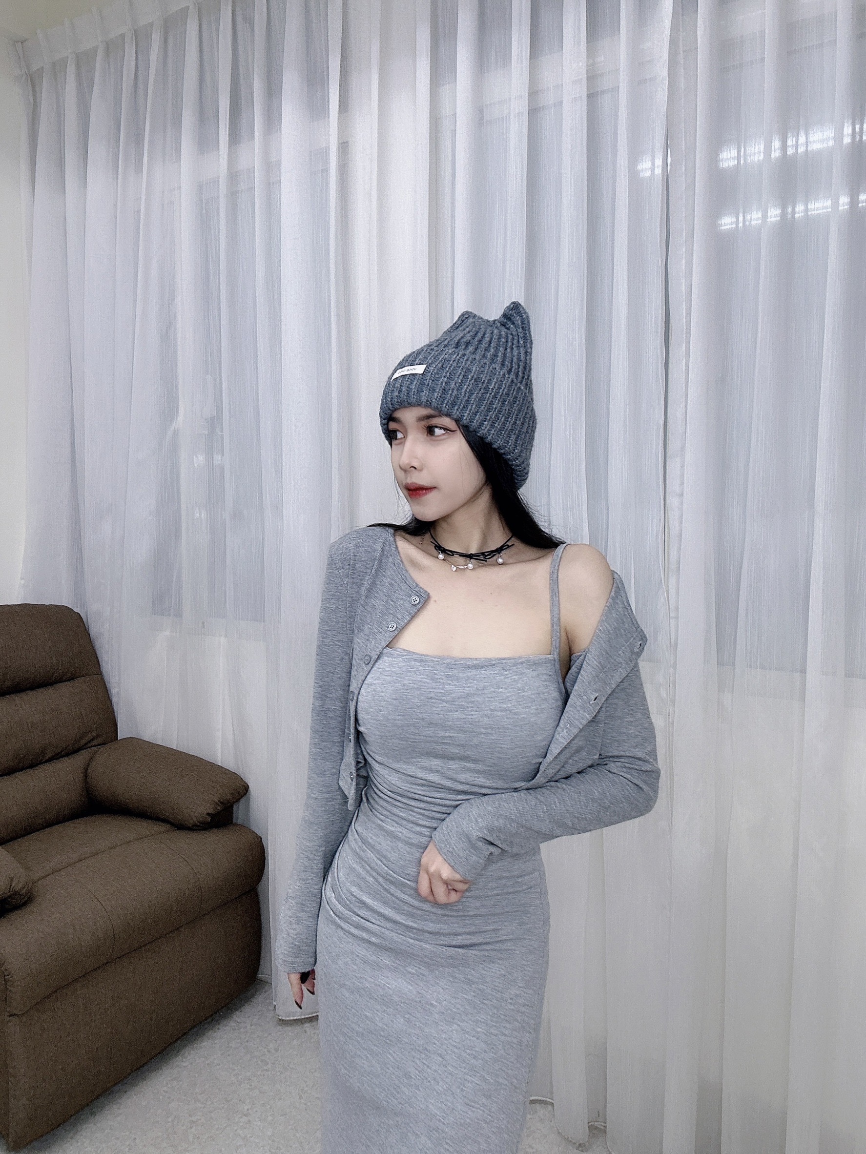 25019獨家自訂多色排扣短版罩衫 (16)