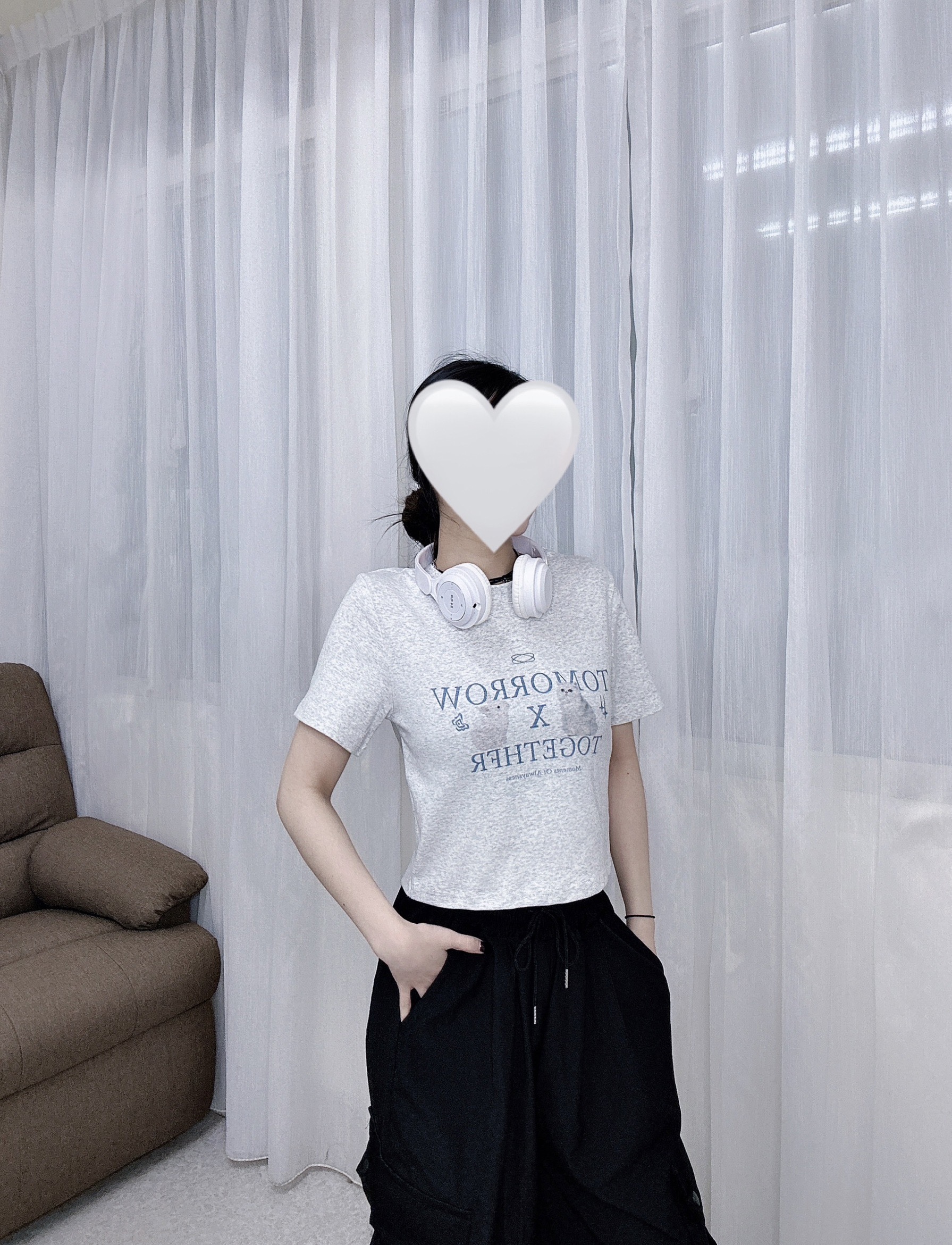 6104貓喵印花短T彈性面料非常舒服 (3)