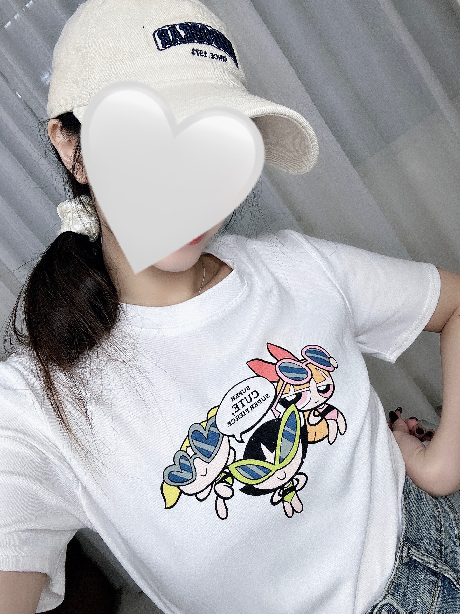 2072飛天小女警短T短款合身版型顯身材 (3)