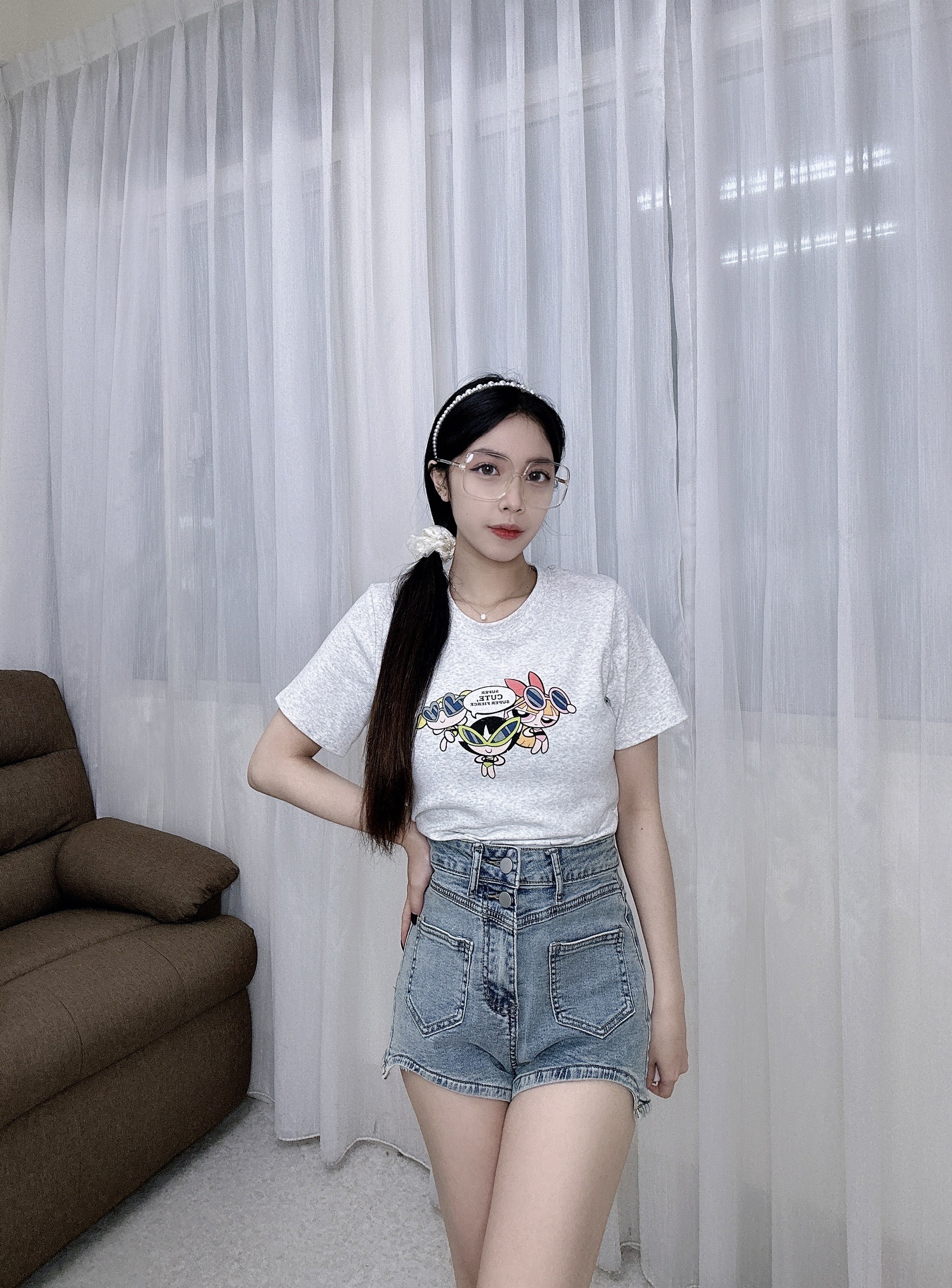 2072飛天小女警短T短款合身版型顯身材 (5)