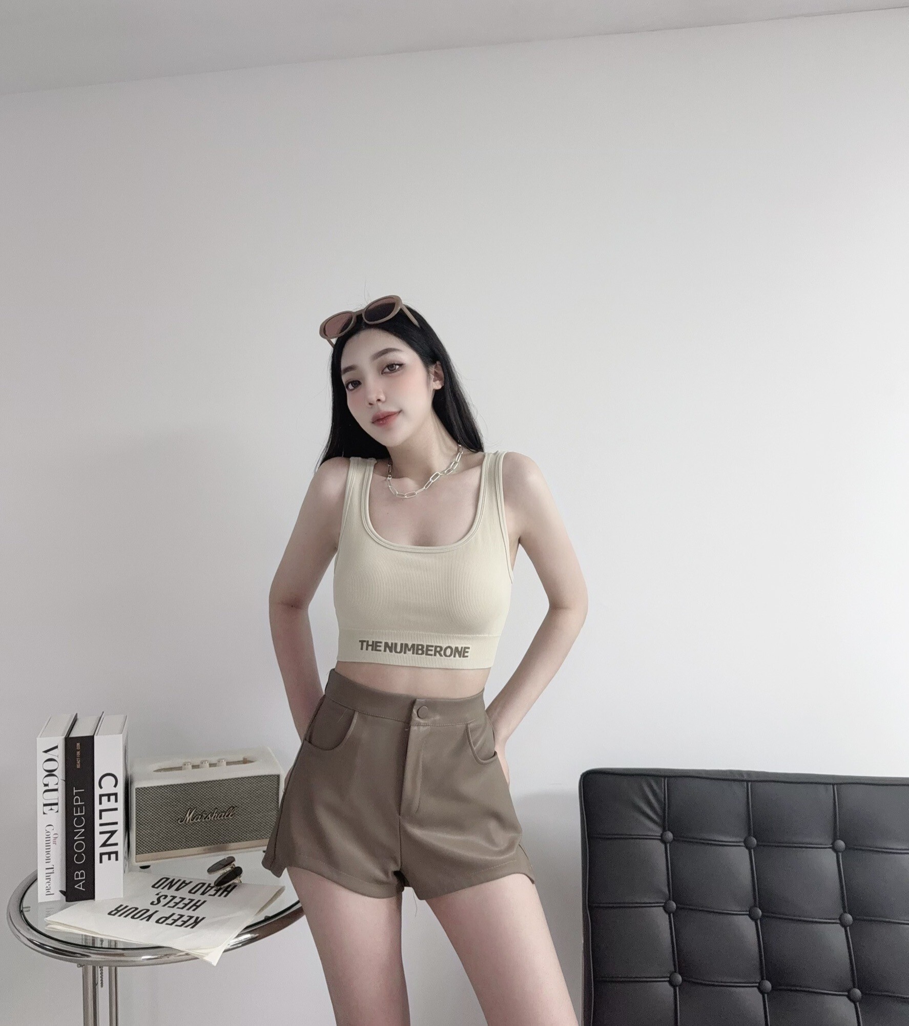 889『選品』歐美百搭運動款字母Bra top