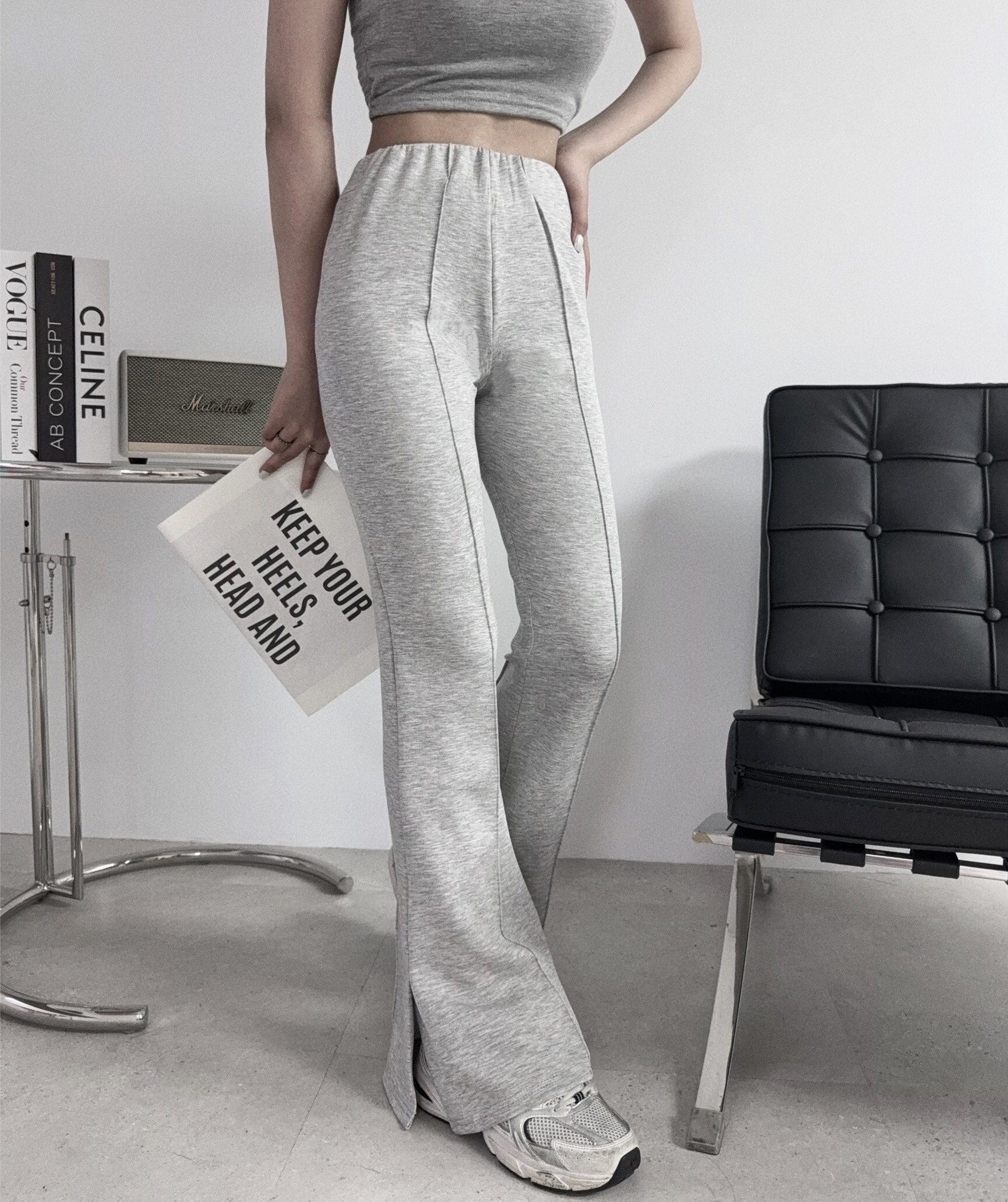 011『選品』超彈力顯瘦太空棉紙片喇叭褲