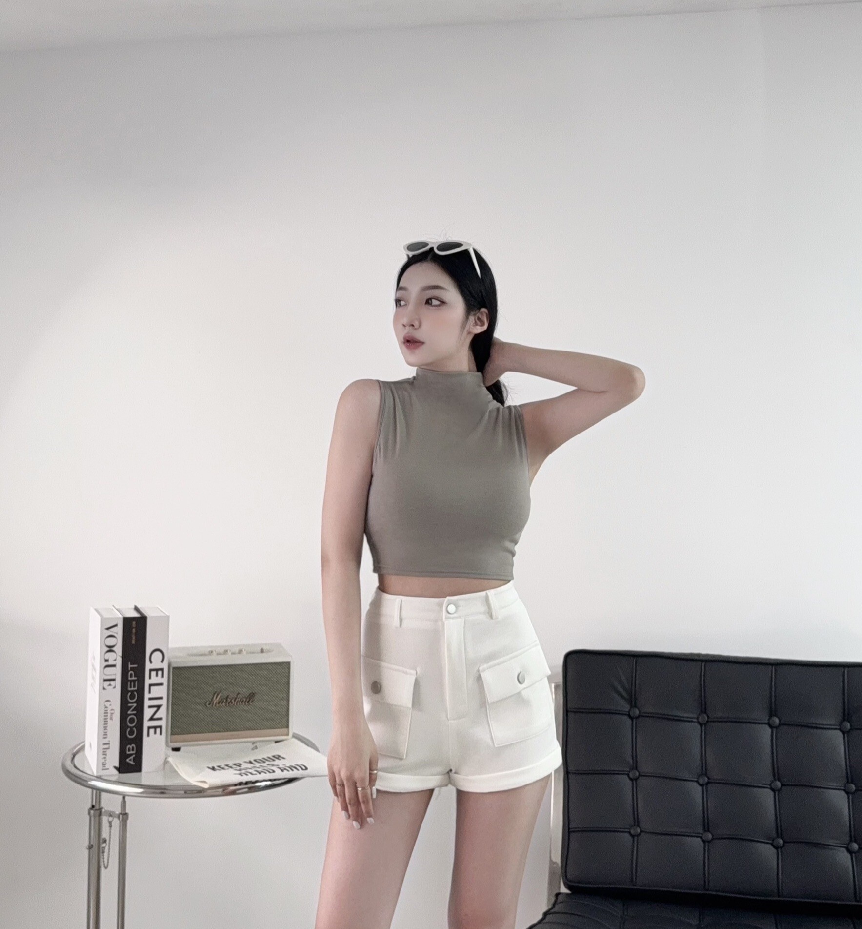 2566『選品』韓版挺料空氣棉立體口袋短褲 (4)