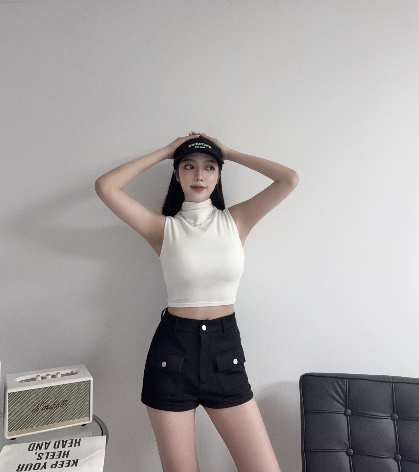 2566『選品』韓版挺料空氣棉立體口袋短褲 (2)