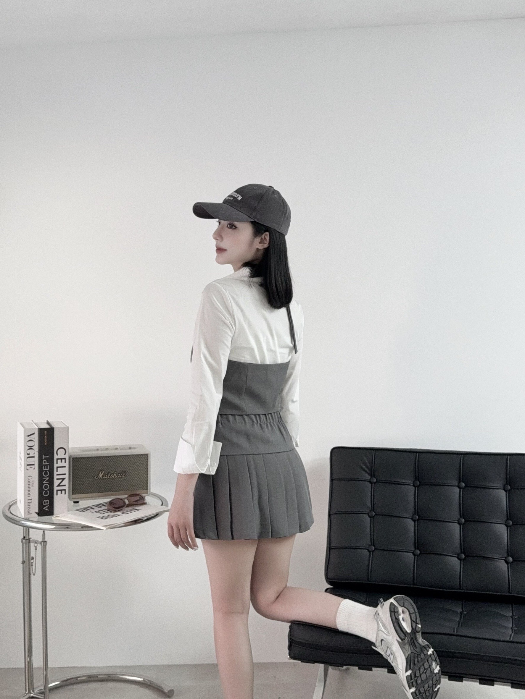 5410『訂製款』韓版學院y2k百褶三件套