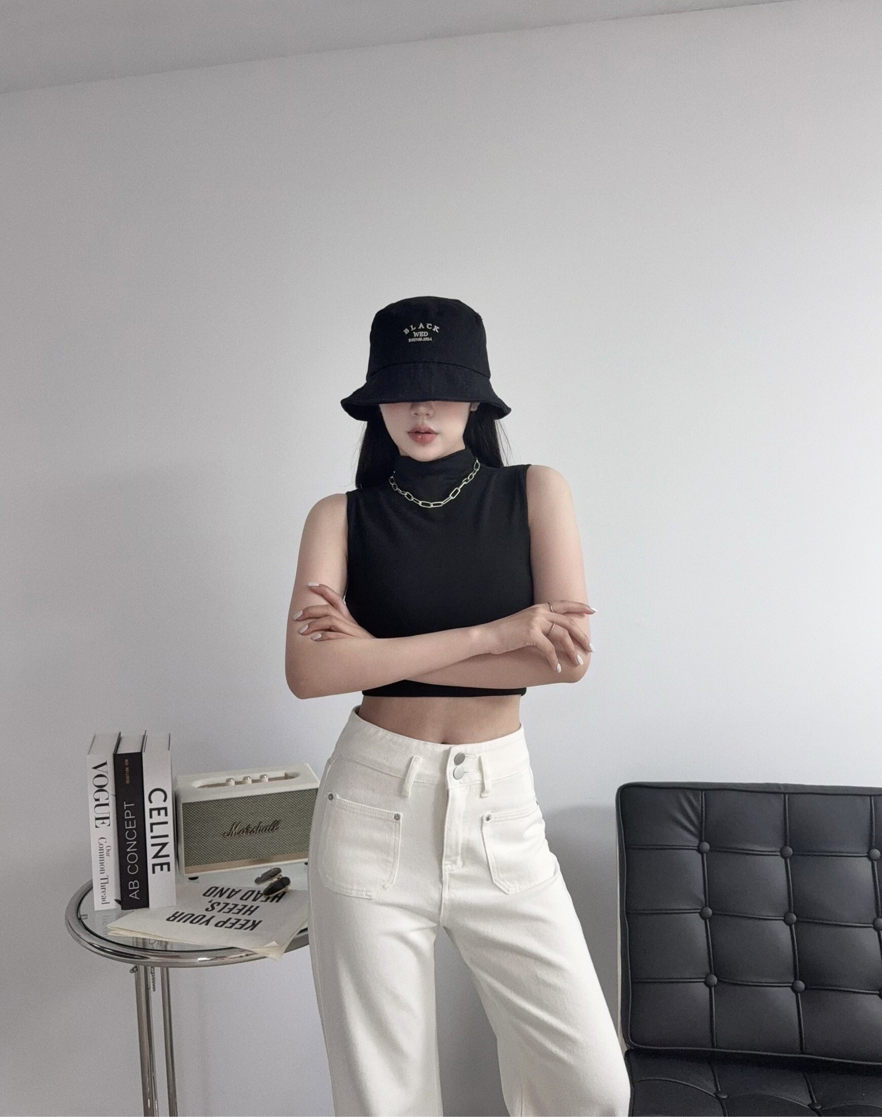 0088『訂製款』純色質感立領柔感Bra Top