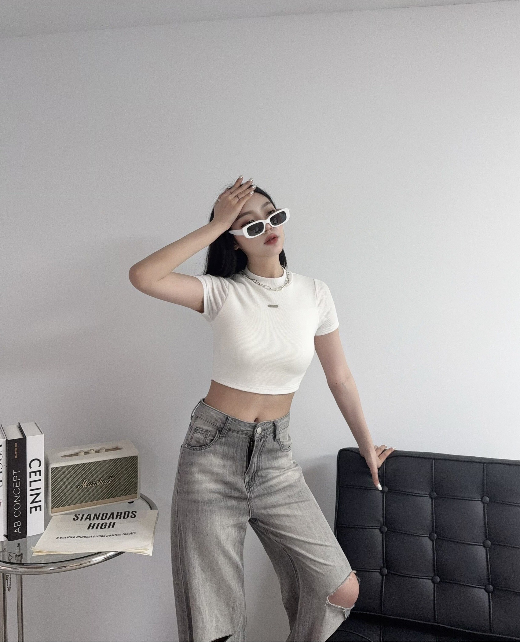 0091 『訂製款』歐美走線鐵標微立領Bra T (7)