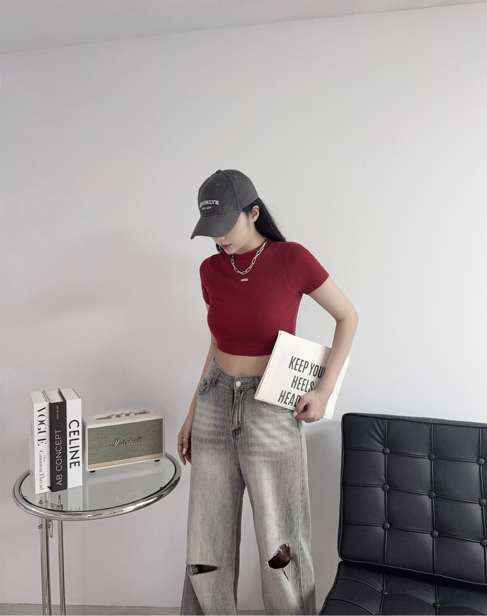 0091 『訂製款』歐美走線鐵標微立領Bra T (6)