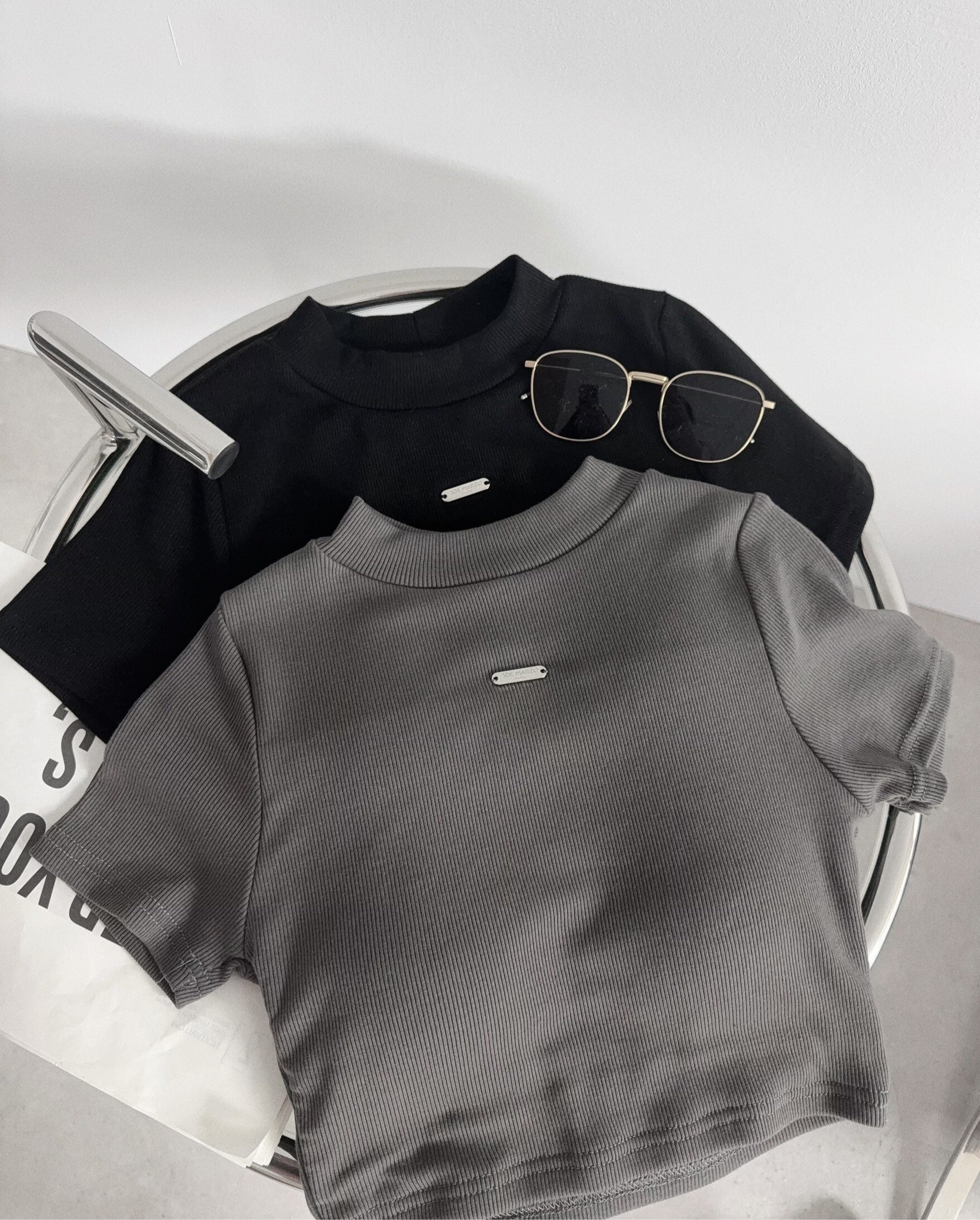 0091 『訂製款』歐美走線鐵標微立領Bra T