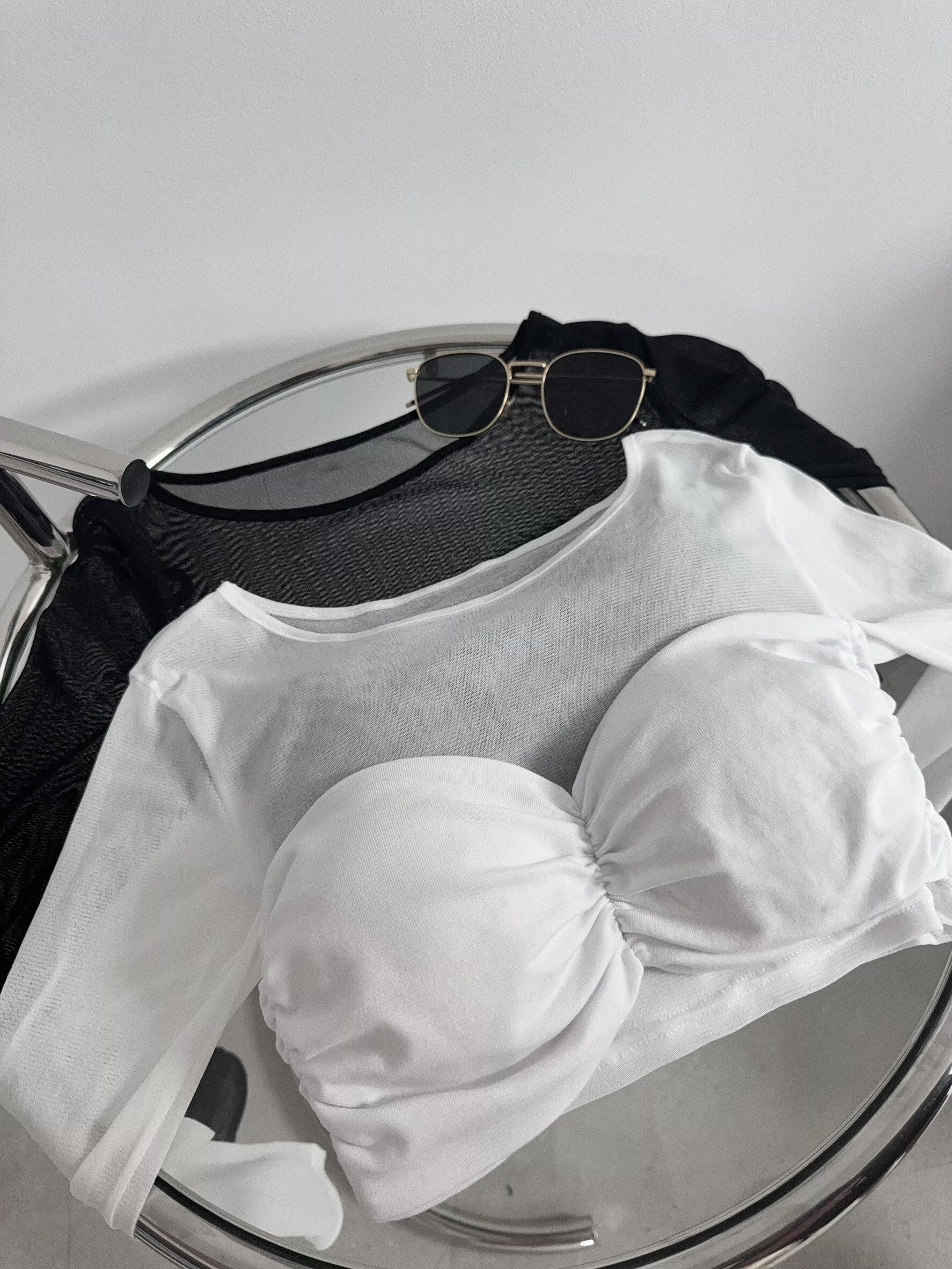 1020-1 『訂製款』純欲透紗抓皺Bra T