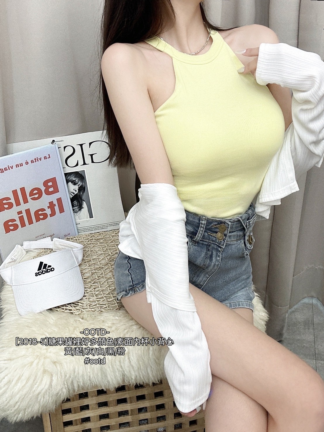 [2018-5]糖果罐裡好多顏色素面內杯小背心 (4)