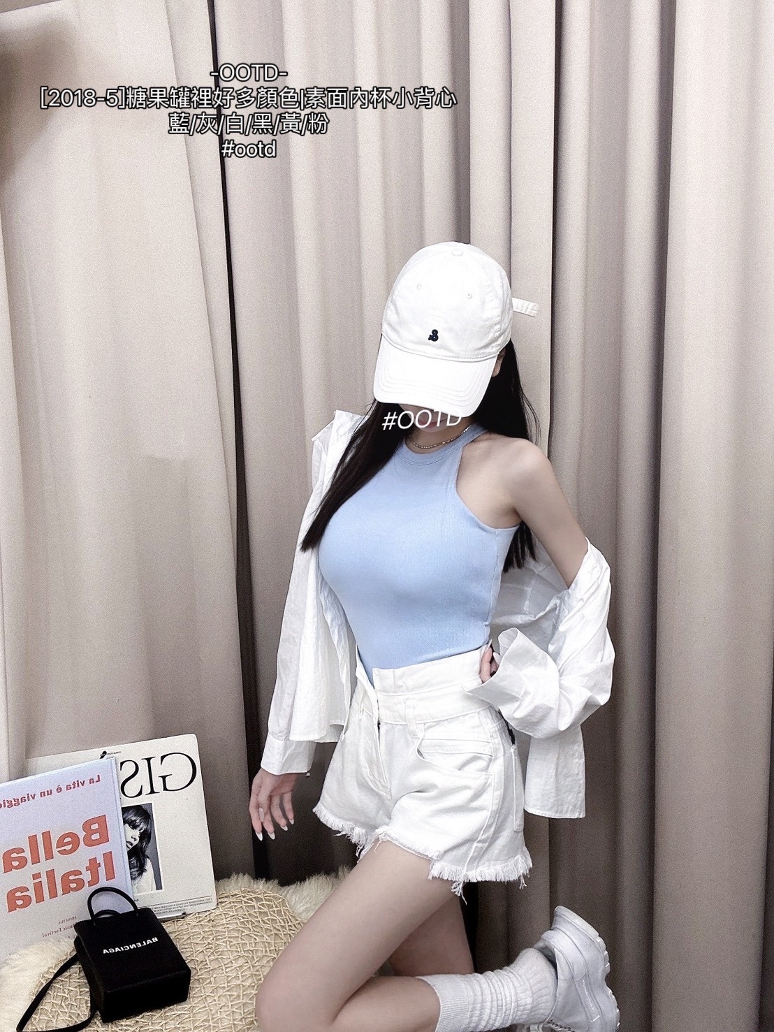 [2018-5]糖果罐裡好多顏色素面內杯小背心 (7)