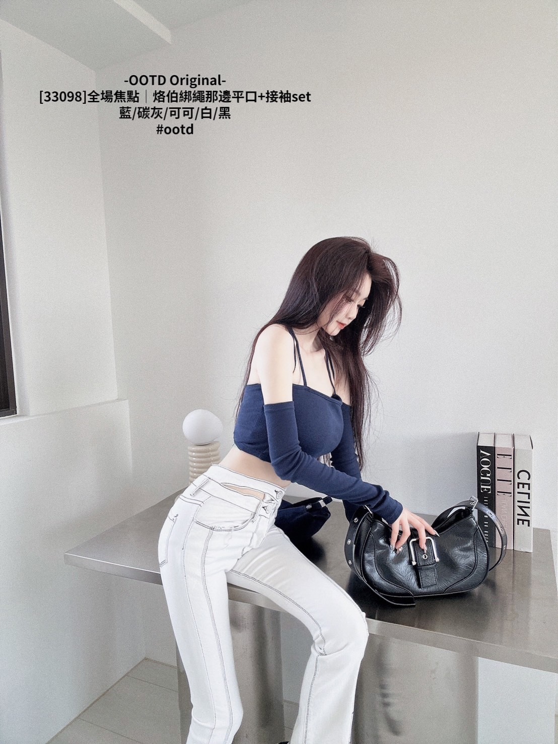 [33098]全場焦點｜烙伯綁繩那邊平口+接袖set (6)