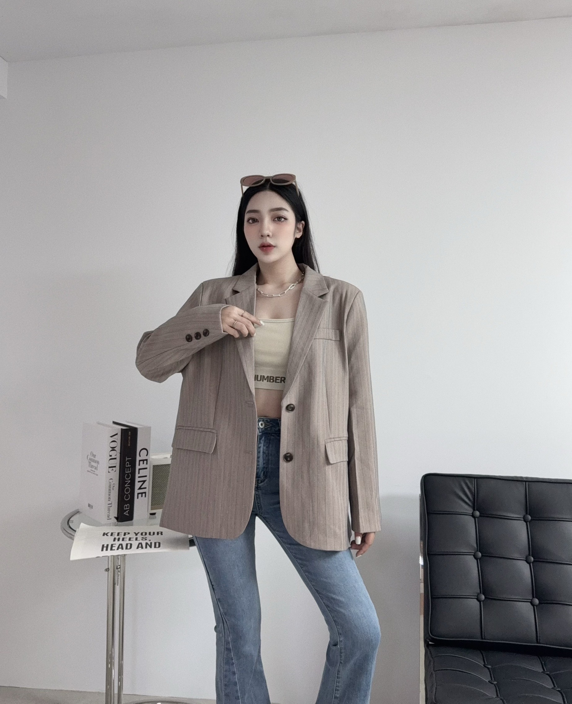 88607𝓐.𝓓𝓮𝓼𝓲𝓰𝓷『選品』韓妞必搭配條紋西裝外套 (3)