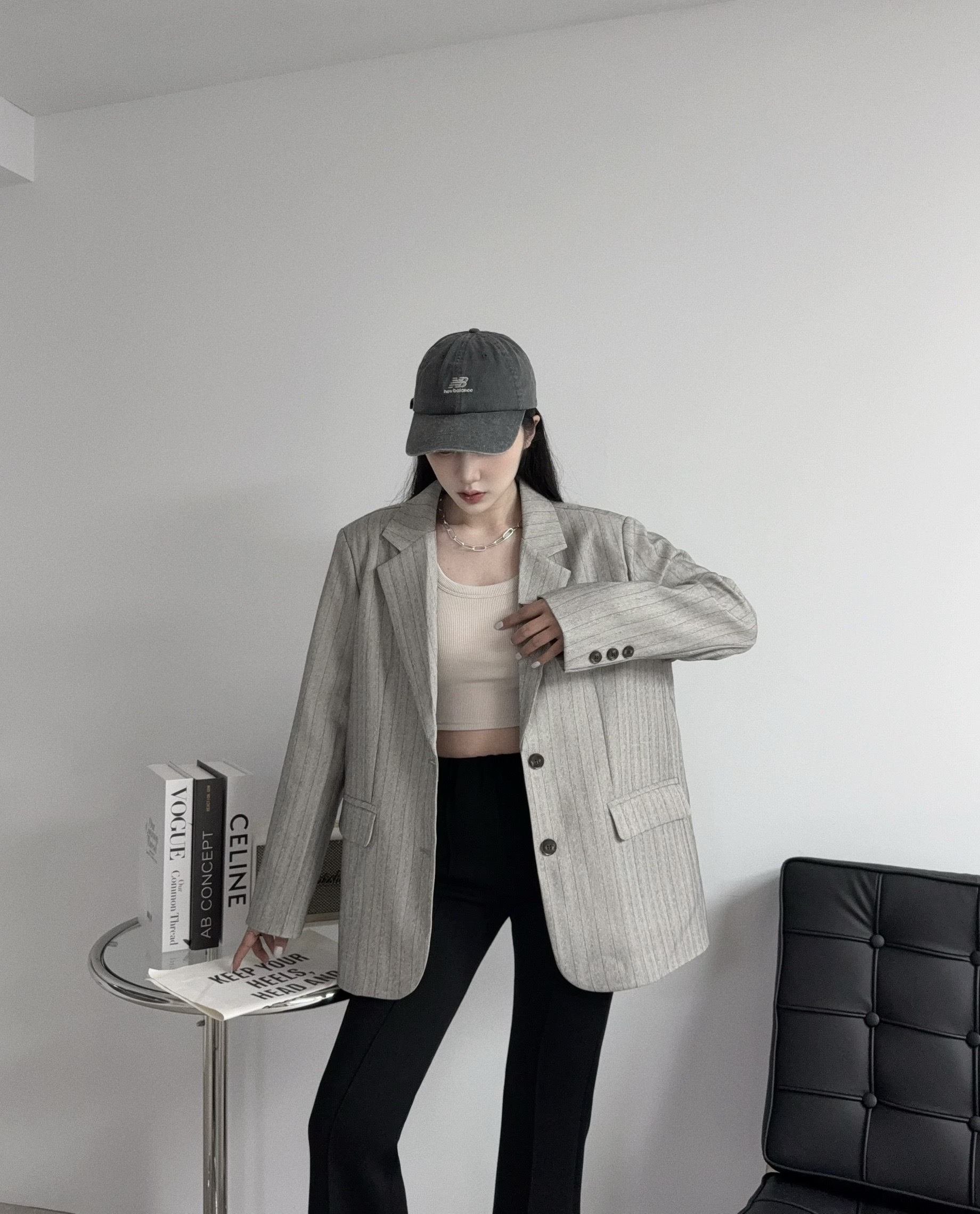 88607𝓐.𝓓𝓮𝓼𝓲𝓰𝓷『選品』韓妞必搭配條紋西裝外套 (2)