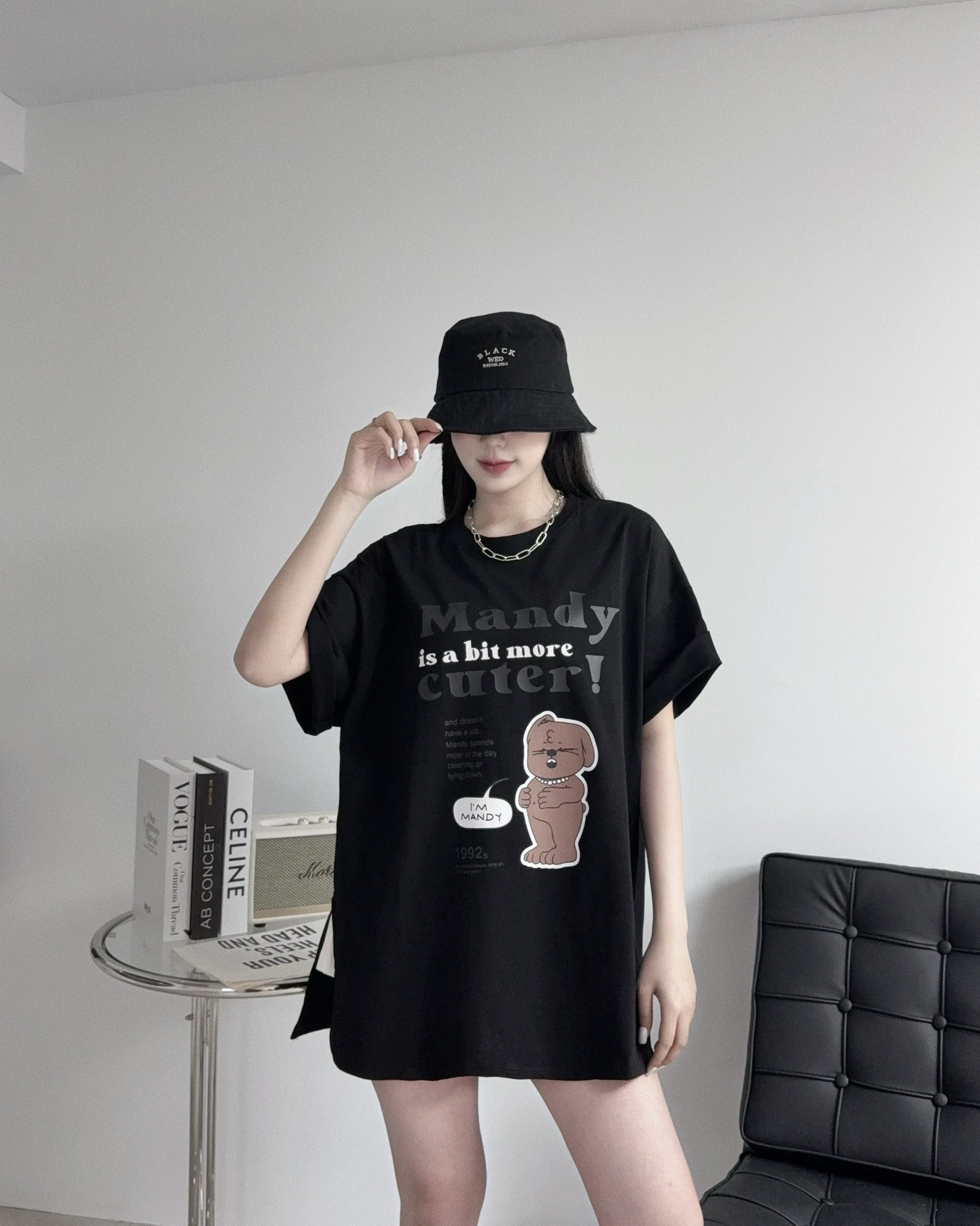 2703『選品』休閒側開衩字母小熊T🐻 (4)