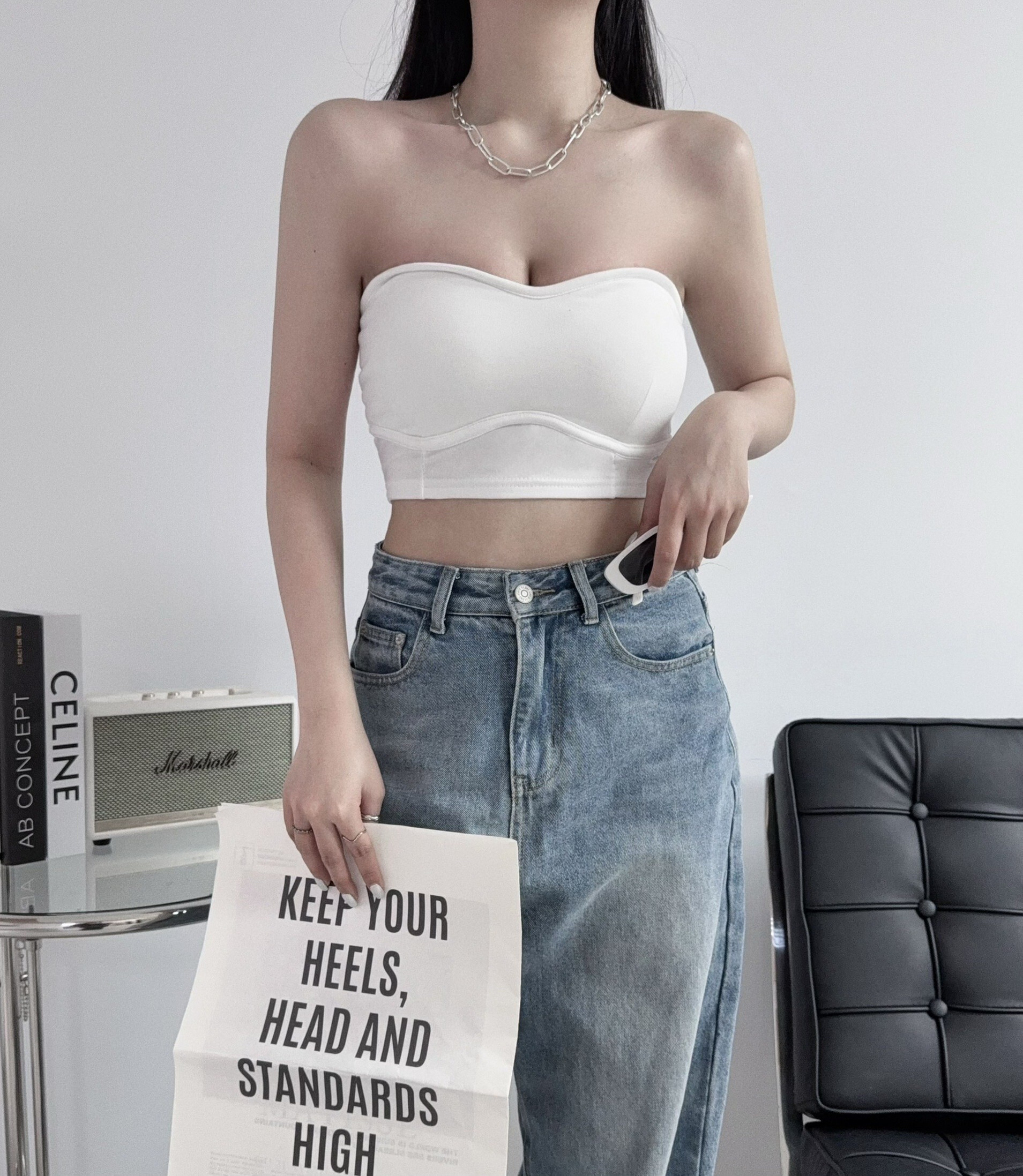 0086『訂製款』百搭剪裁桃心平口背心 (4)