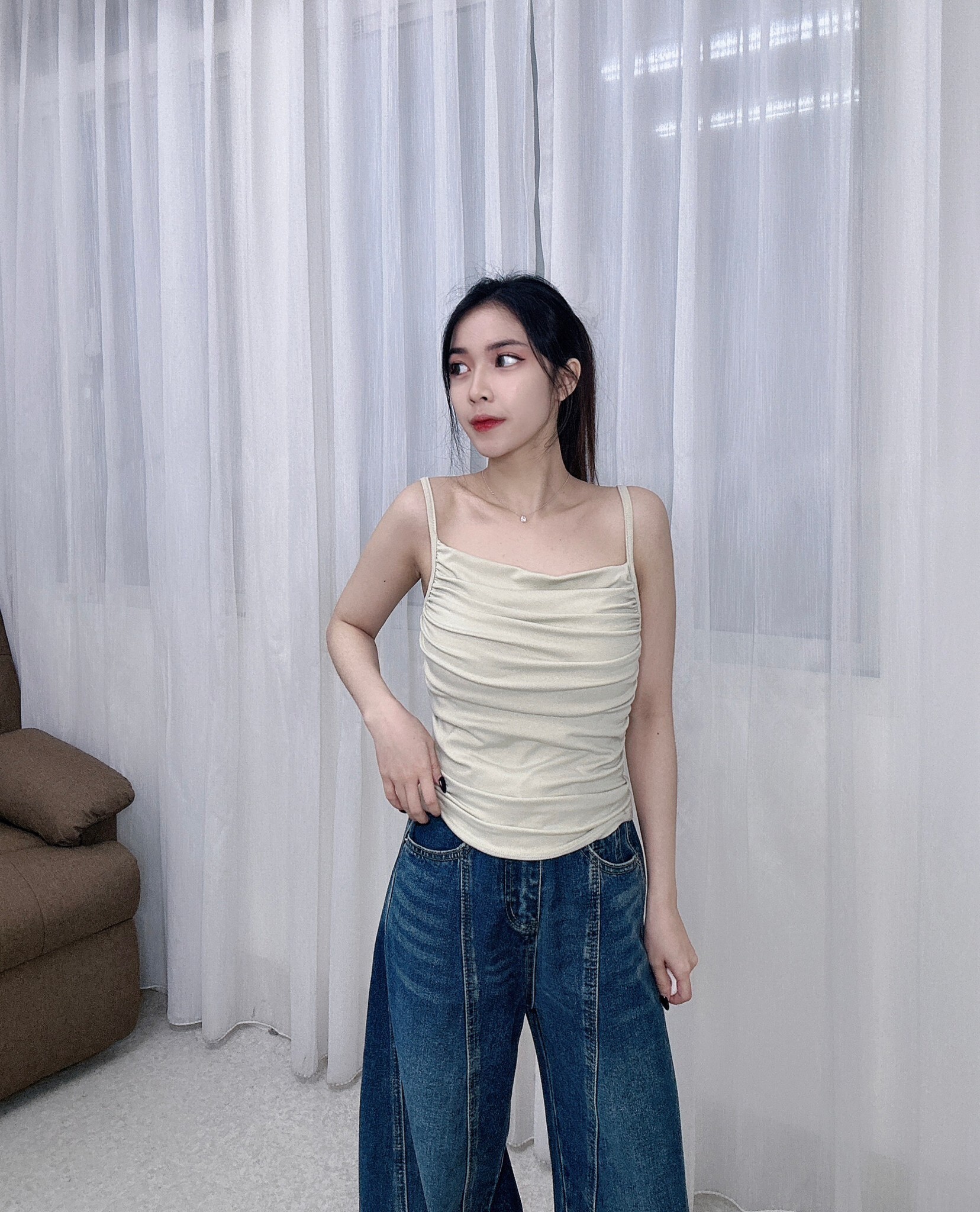 9508壓褶質感罩杯背心 (3)