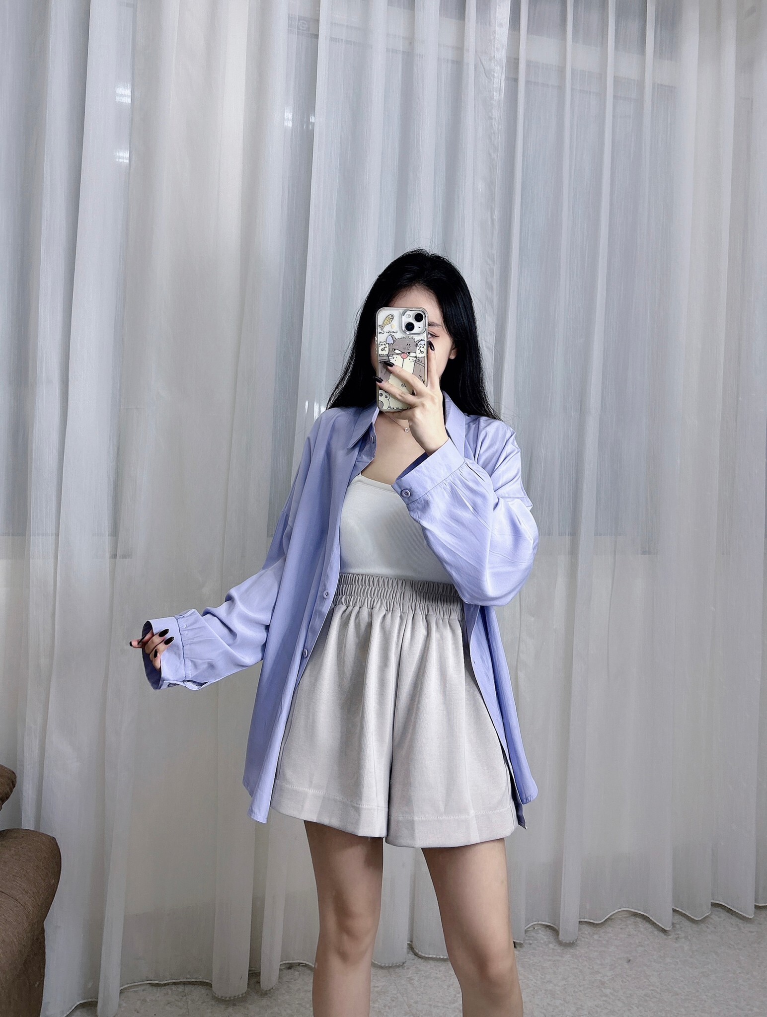 92018莫絲棉口袋短褲 (2)