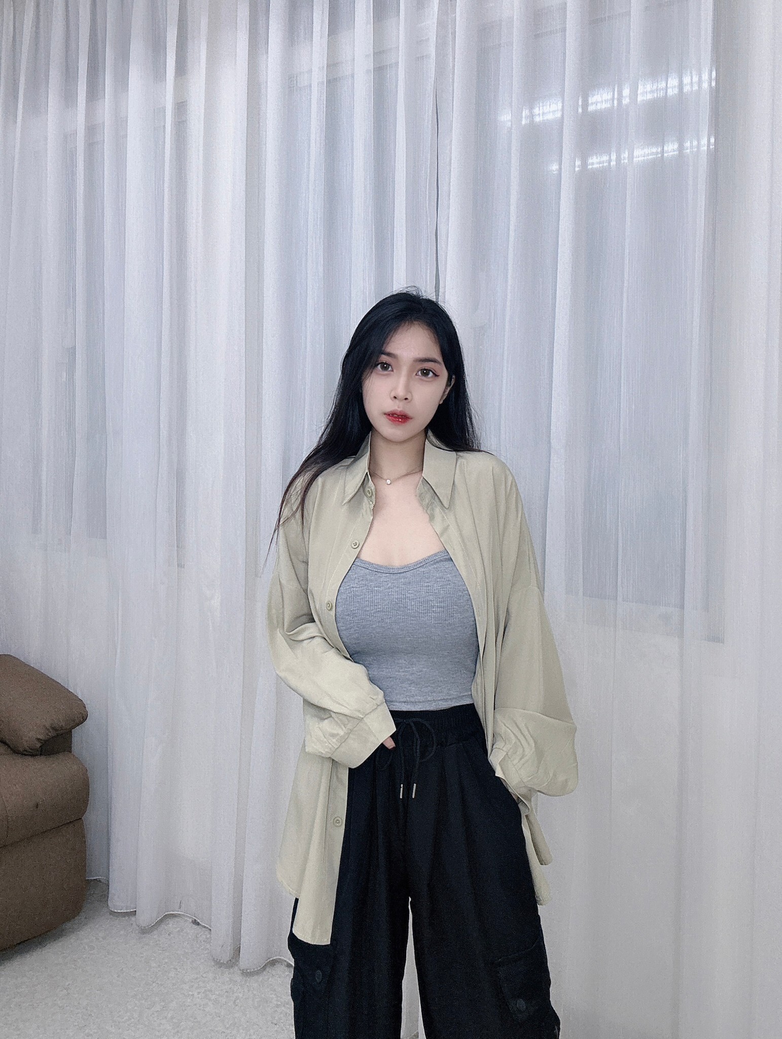 3999滑料質感襯衫 (2)