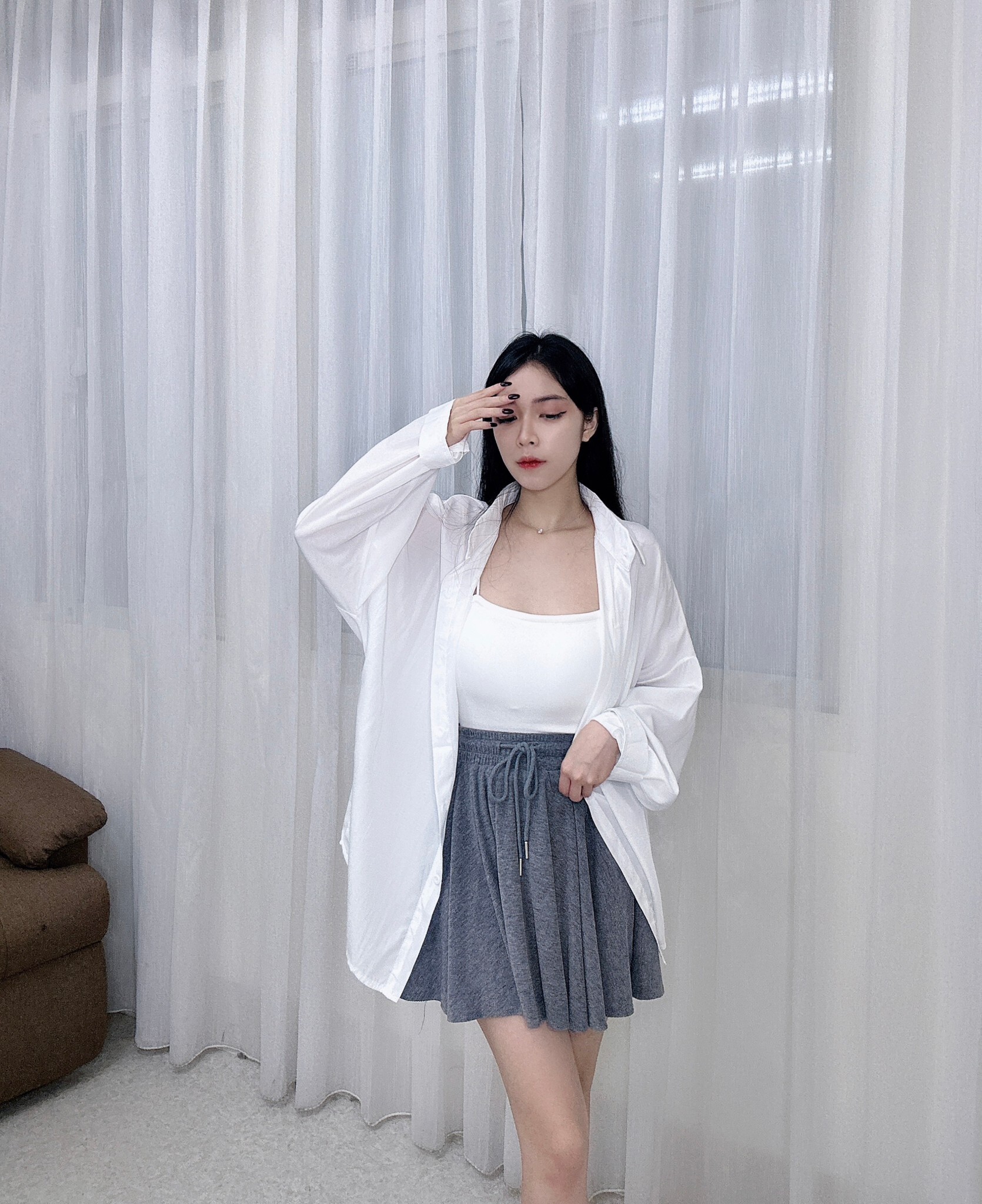 3999滑料質感襯衫 (3)