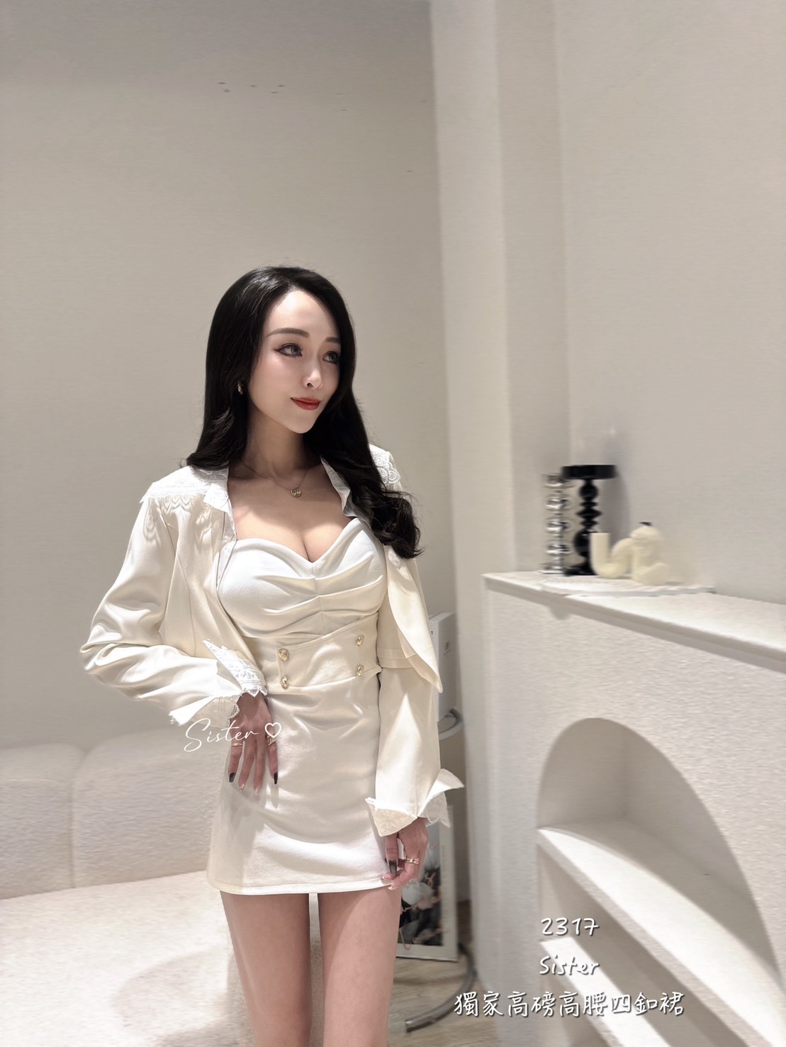 2317 獨家高磅高腰四釦裙 (5)