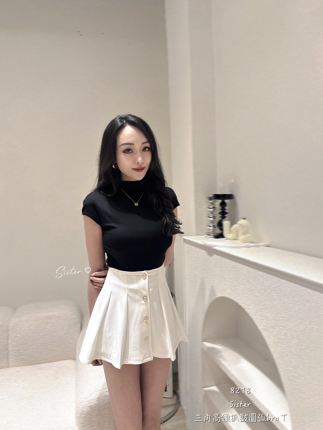 8218 三角高領抓皺圓bra T (6)