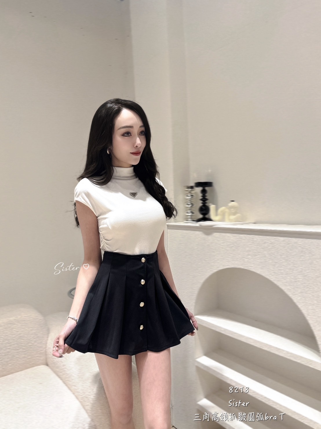 8218 三角高領抓皺圓bra T (5)
