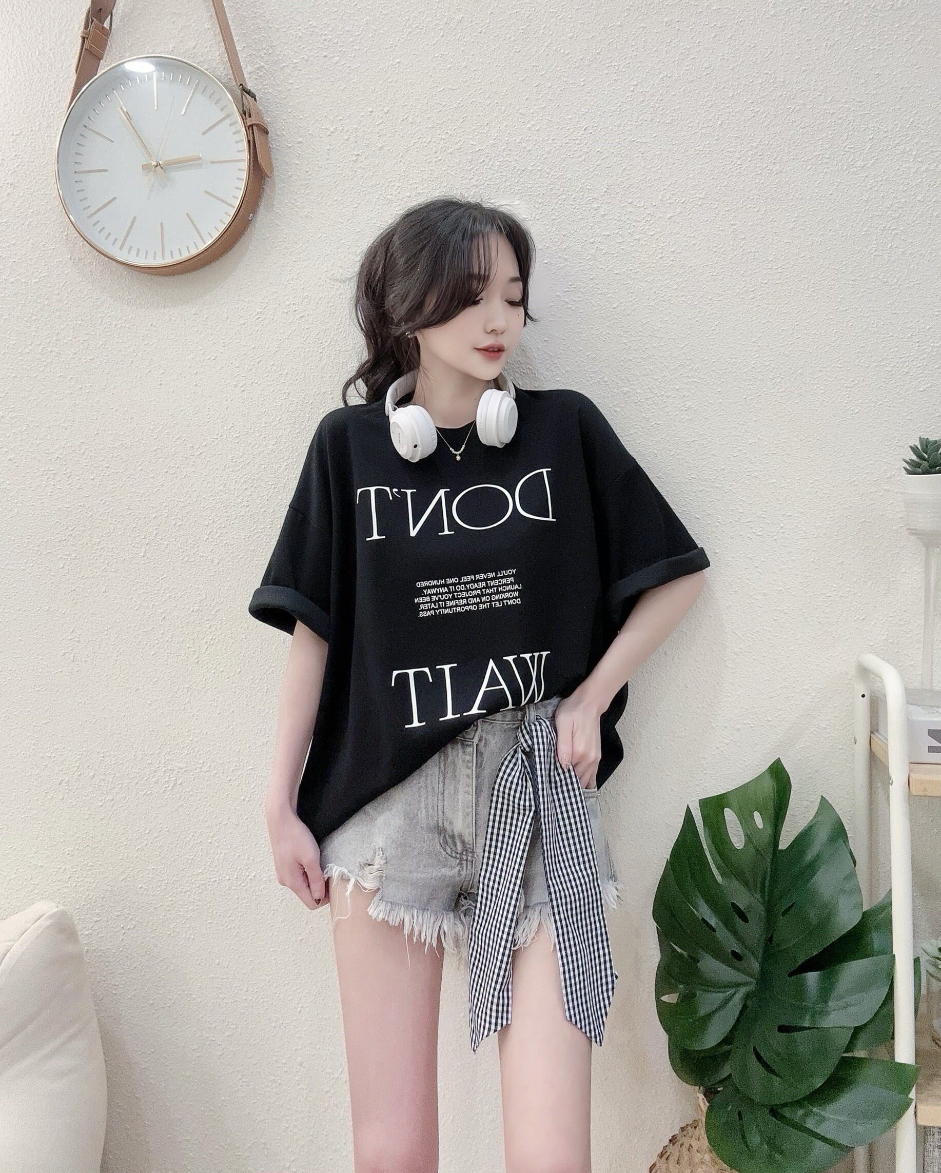 1103不敗情侶款英字彈力棉大T (3)