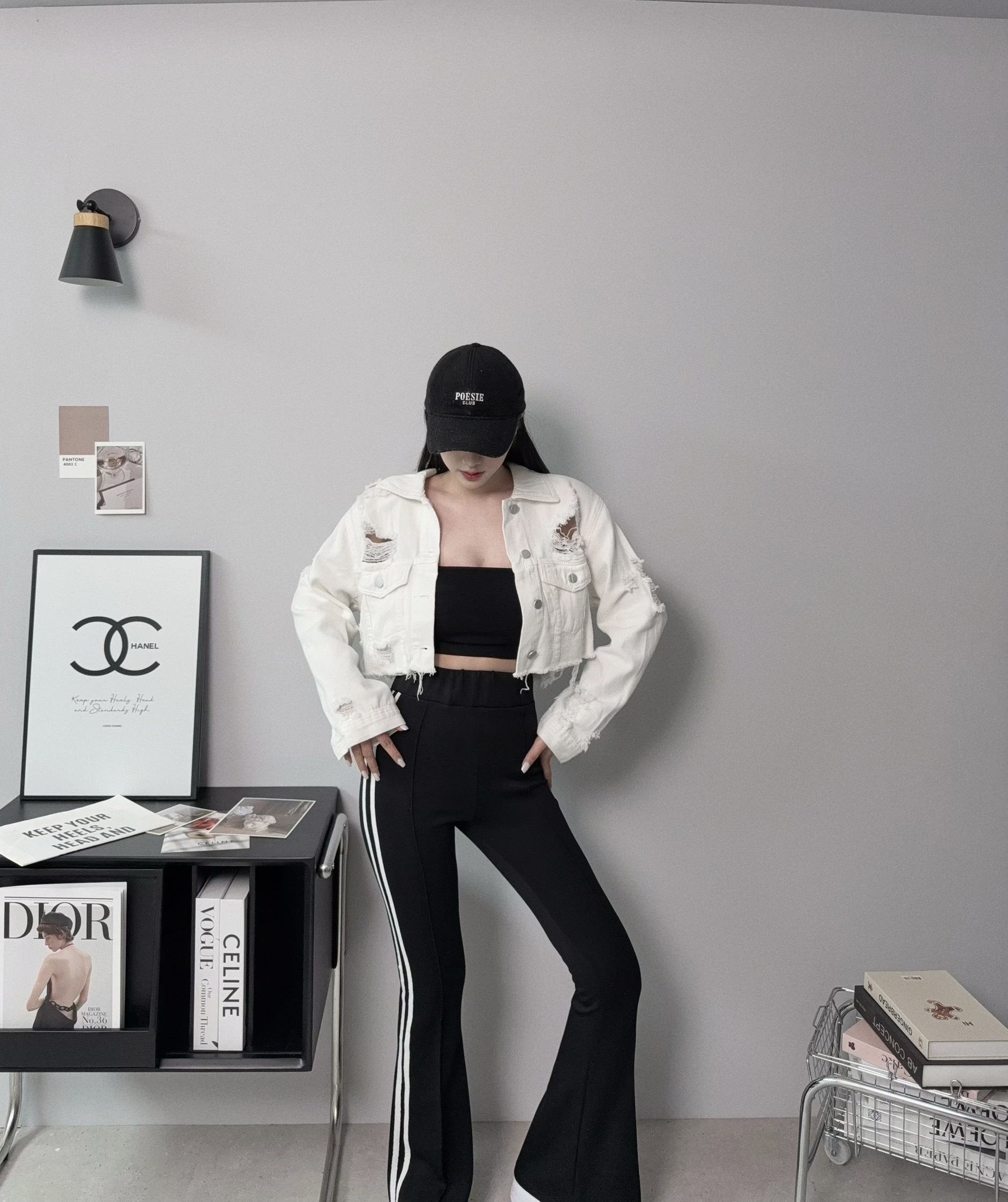 11323『選品』歐美刷破個性短版牛仔外套 (3)