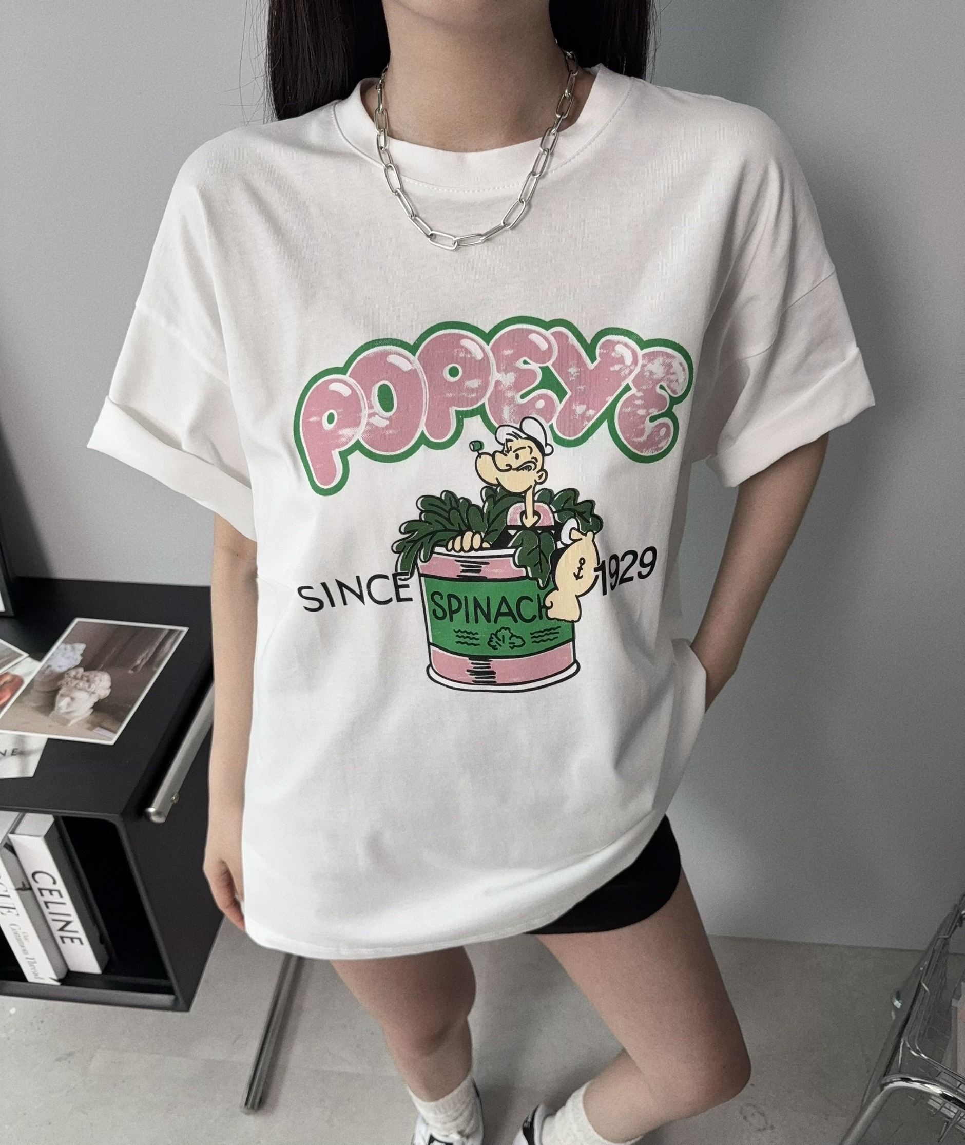 2866『選品』寬鬆大力水手印花T (4)