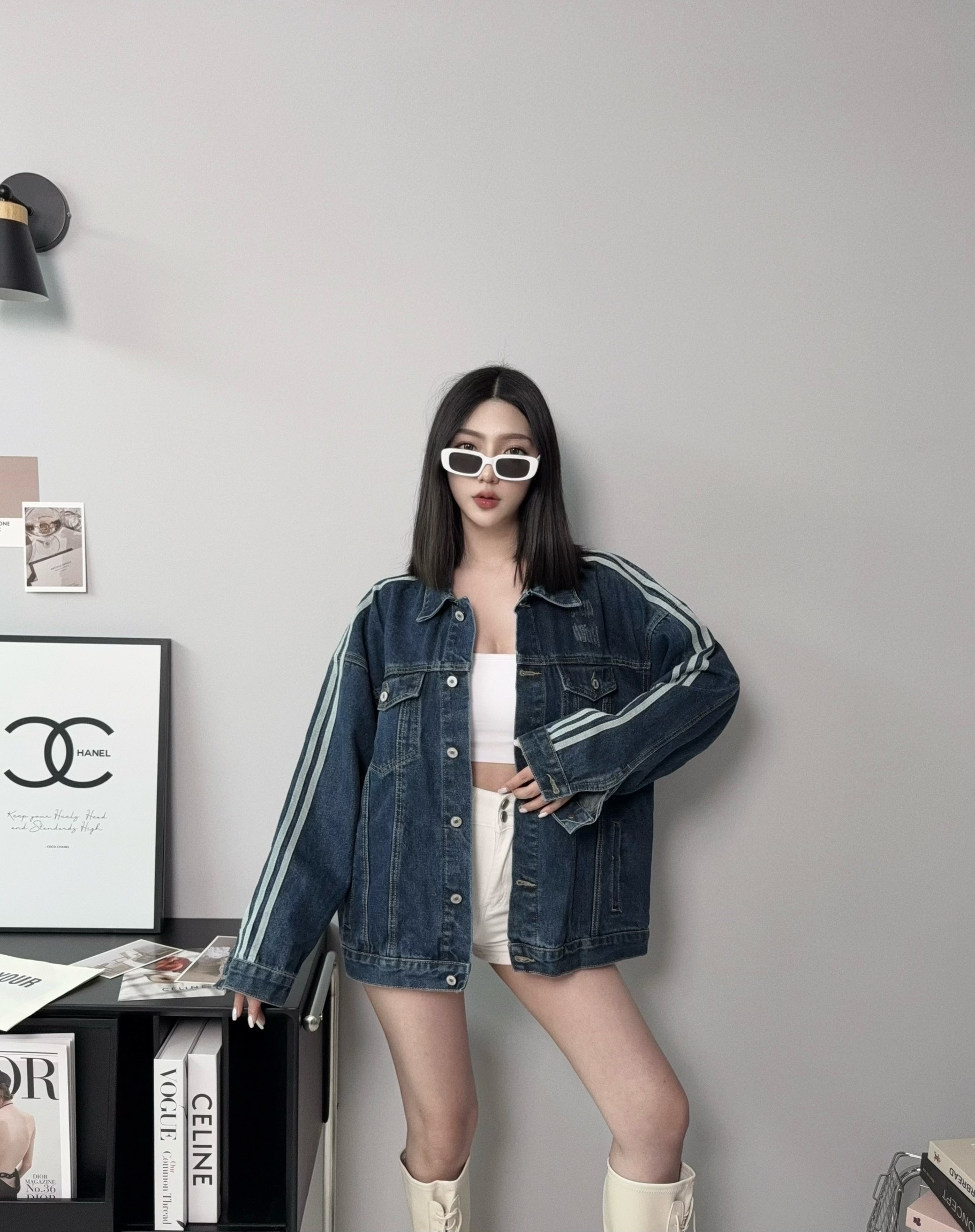 6948『選品』美式復古三線牛仔外套 (2)