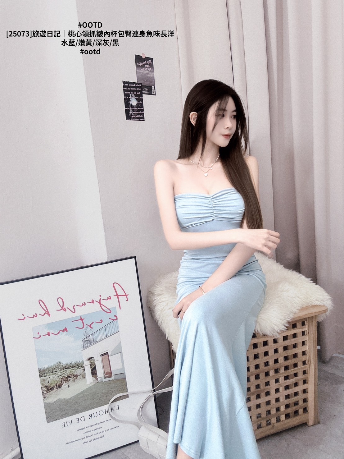 [25073]旅遊日記｜桃心領抓皺內杯包臀連身魚味長洋 (6)