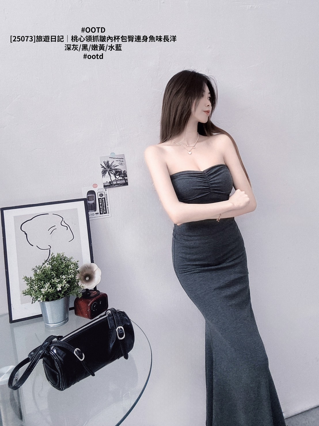 [25073]旅遊日記｜桃心領抓皺內杯包臀連身魚味長洋 (7)