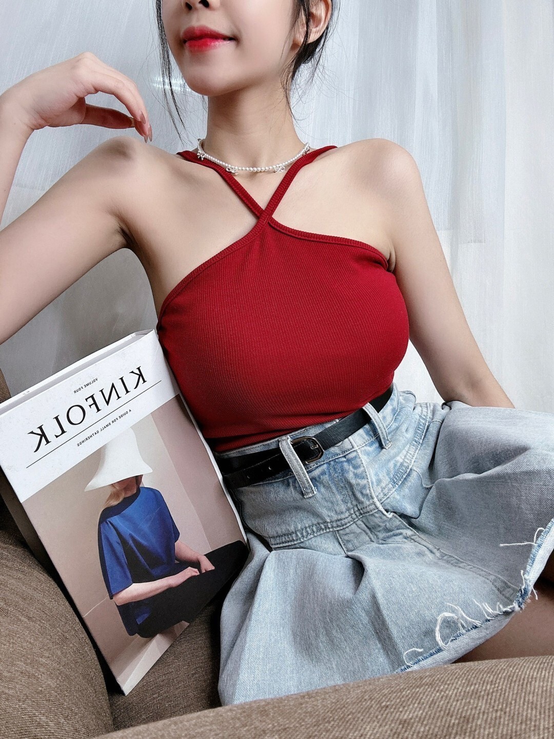 31261𝓐𝓐春款獨家自訂交叉細肩帶背心 (2)