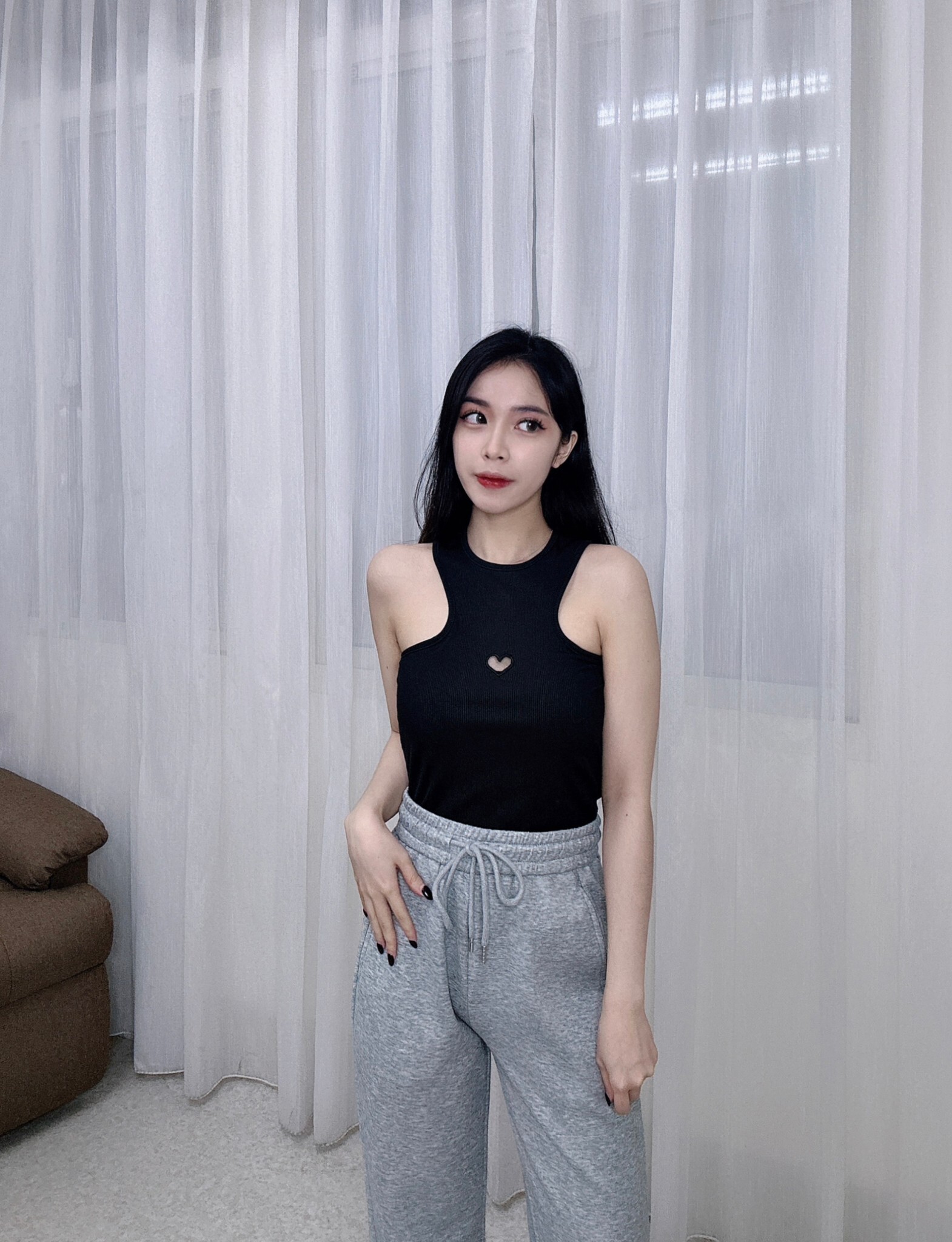 8606𝓐𝓐春款簍空愛心削肩背心 (4)