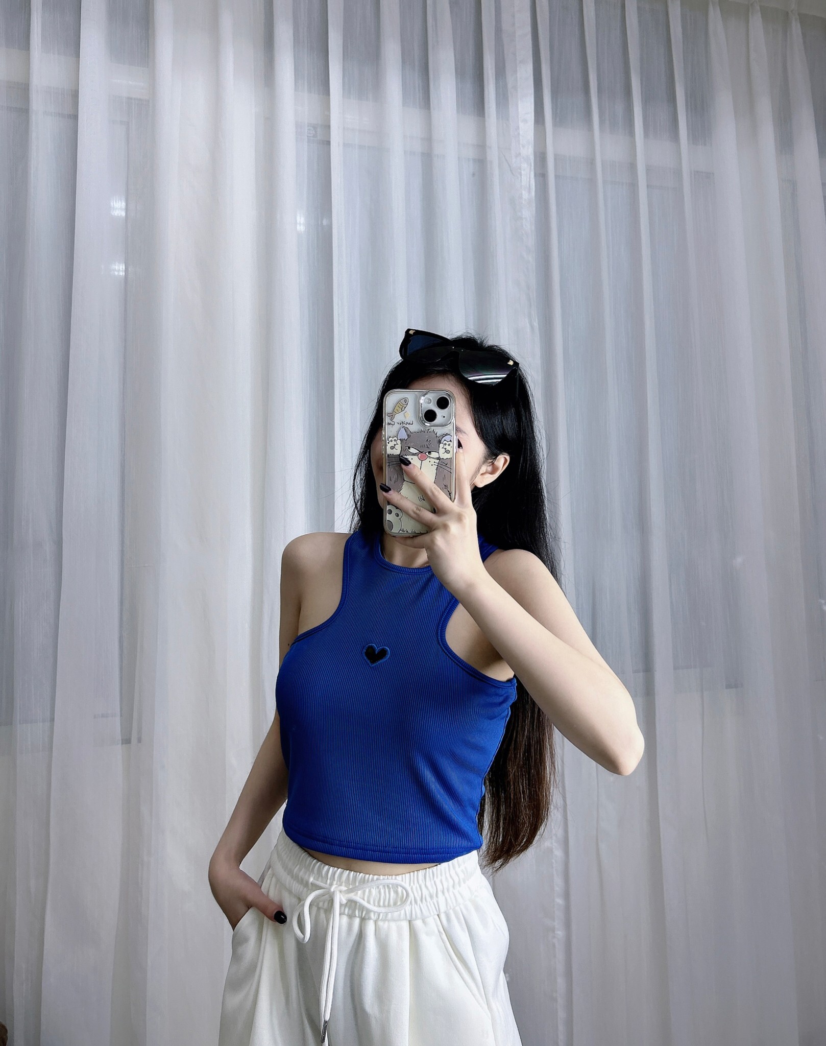 8606𝓐𝓐春款簍空愛心削肩背心 (2)