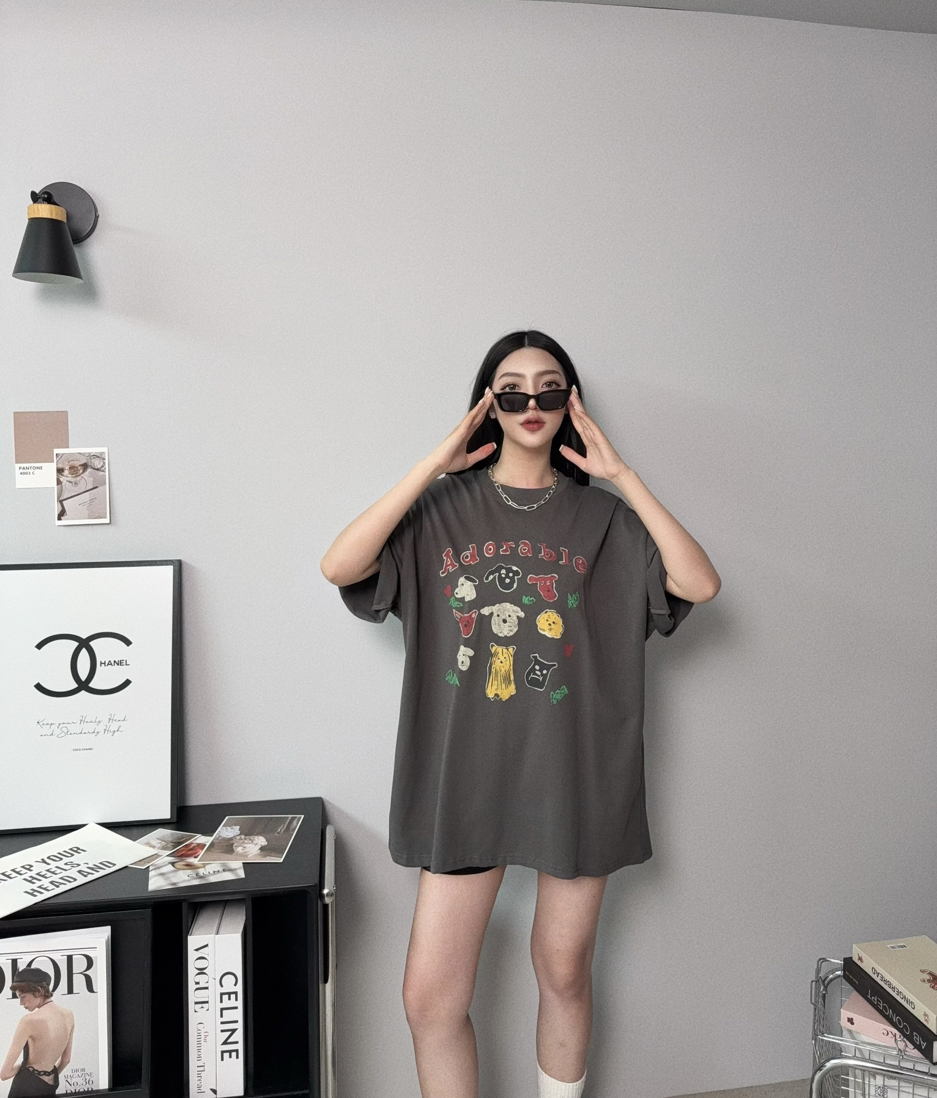 2850𝓐.𝓓𝓮𝓼𝓲𝓰𝓷『選品』可愛狗狗印花圓領T (4)