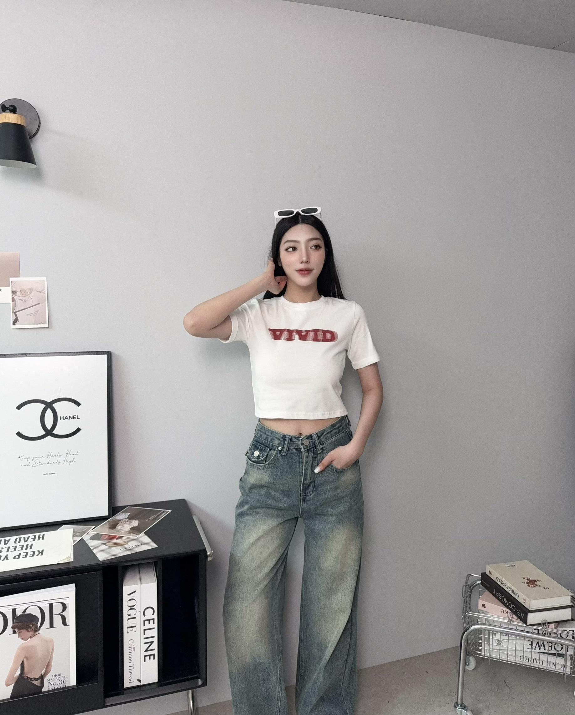 2805𝓐.𝓓𝓮𝓼𝓲𝓰𝓷『選品』歐美疊影英文字母短版T