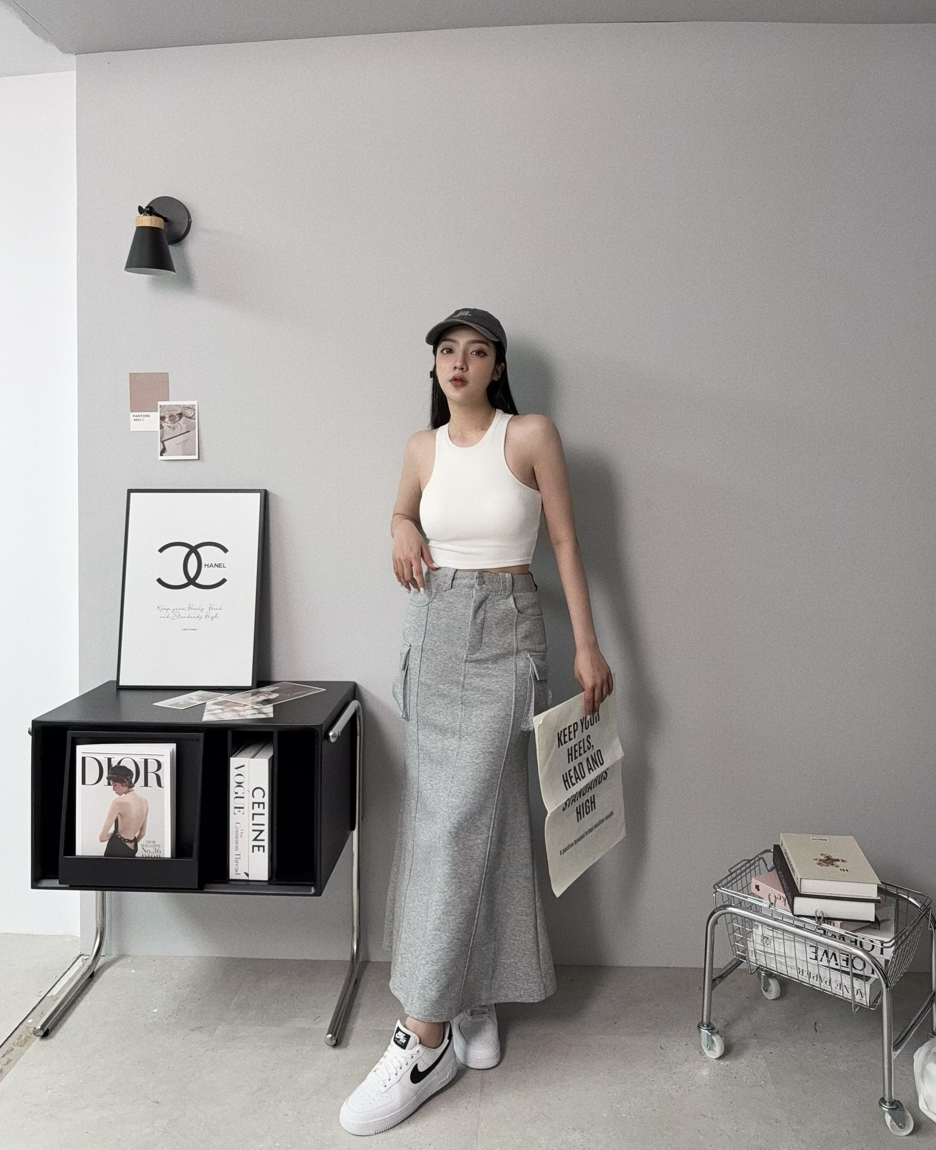 2503𝓐.𝓓𝓮𝓼𝓲𝓰𝓷『選品』工裝口袋魚尾長裙